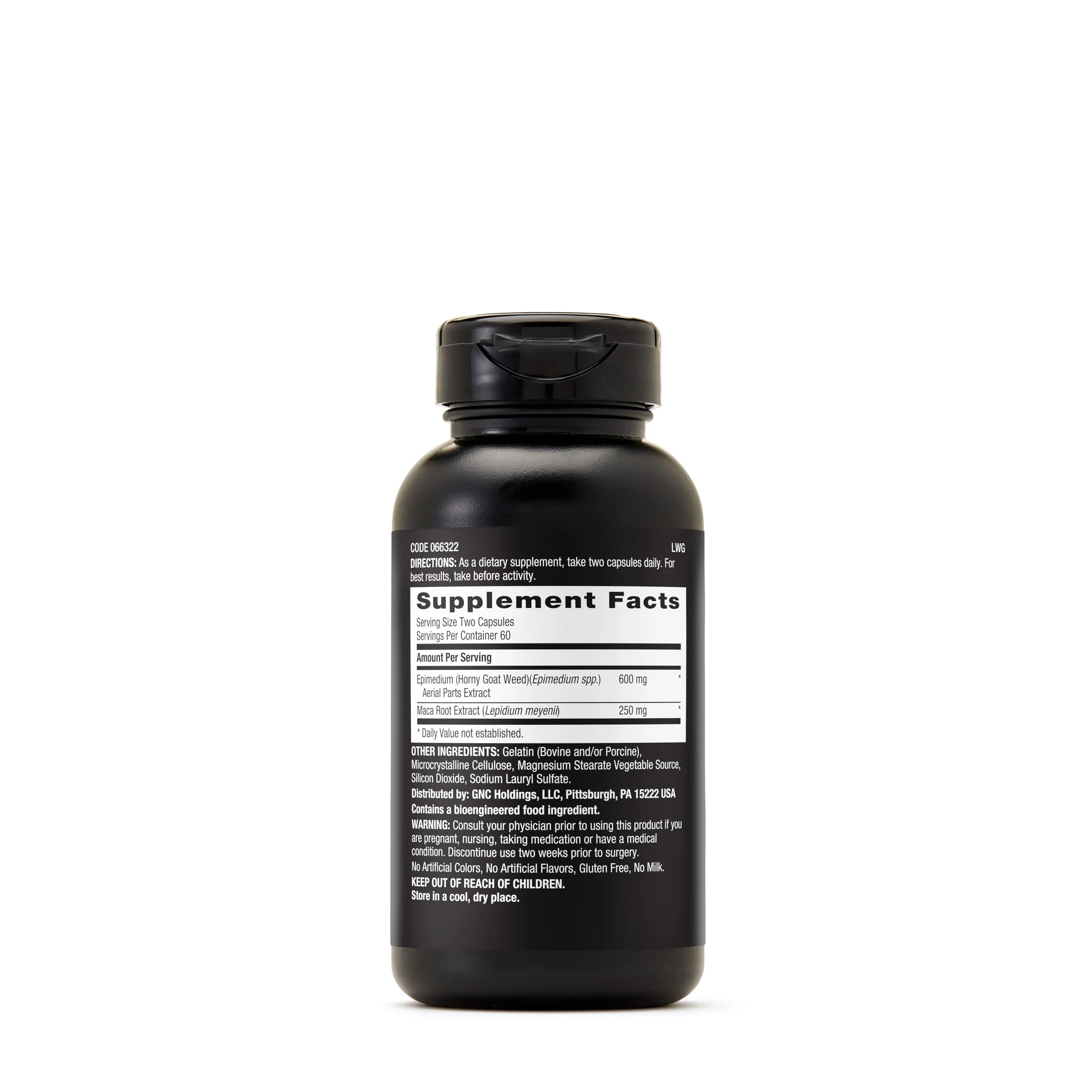 GNC Men's Horny Goat Weed - Supports Sexual Health - 120 Capsules - Image 2