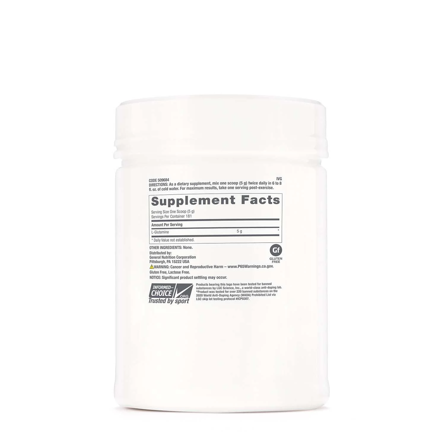 GNC Pro Performance L-Glutamine 5000 mg – Muscle Recovery & Immune Support - Image 2