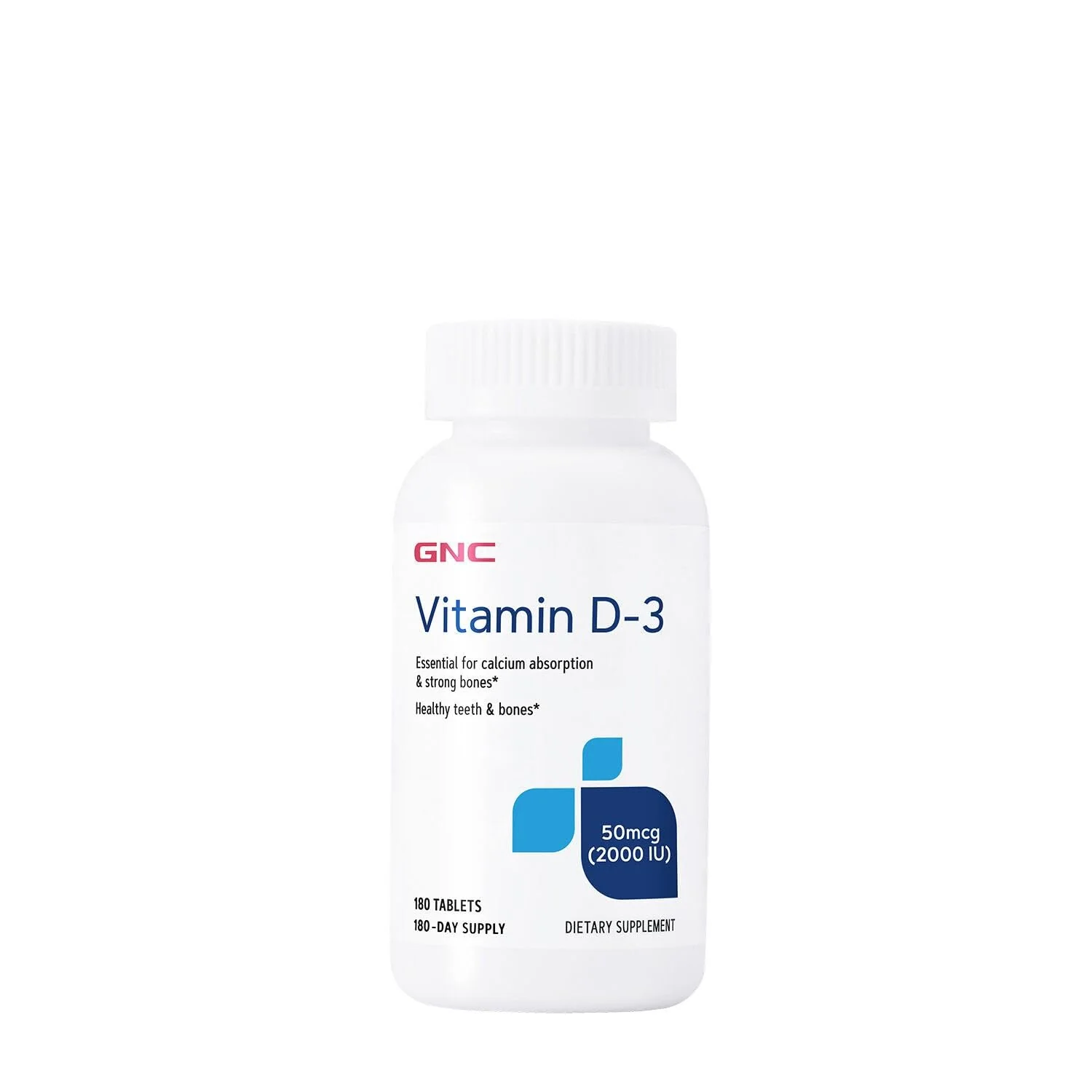 GNC Vitamin D3 50 mcg (2000 IU) Supplement – 180 Servings per Pack, Pack of 2 – Supports Teeth and Bone Health - Image 5