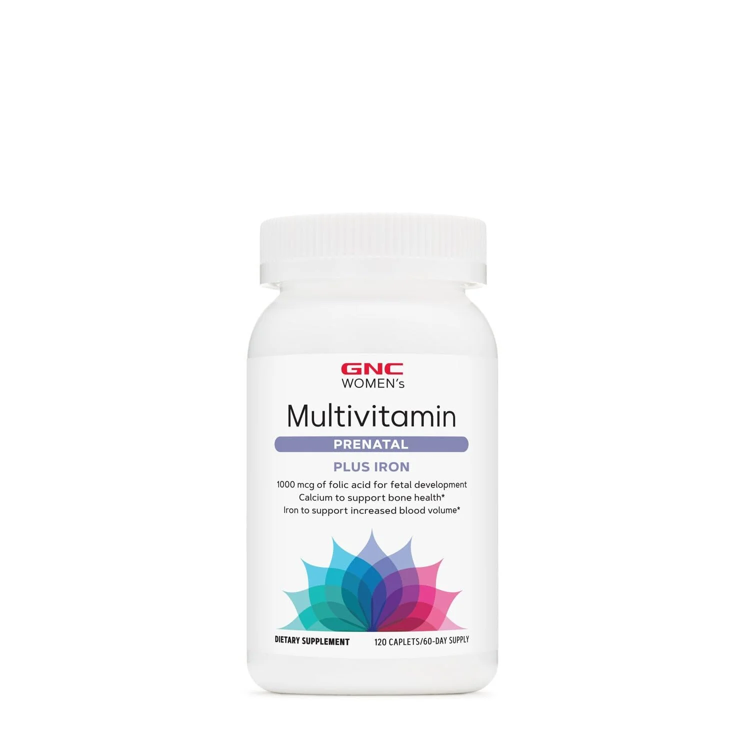 GNC Women's Prenatal Multivitamin with Iron | Supports Pregnancy & Baby Development | 120 Caplets (Pack of 2) - Image 4