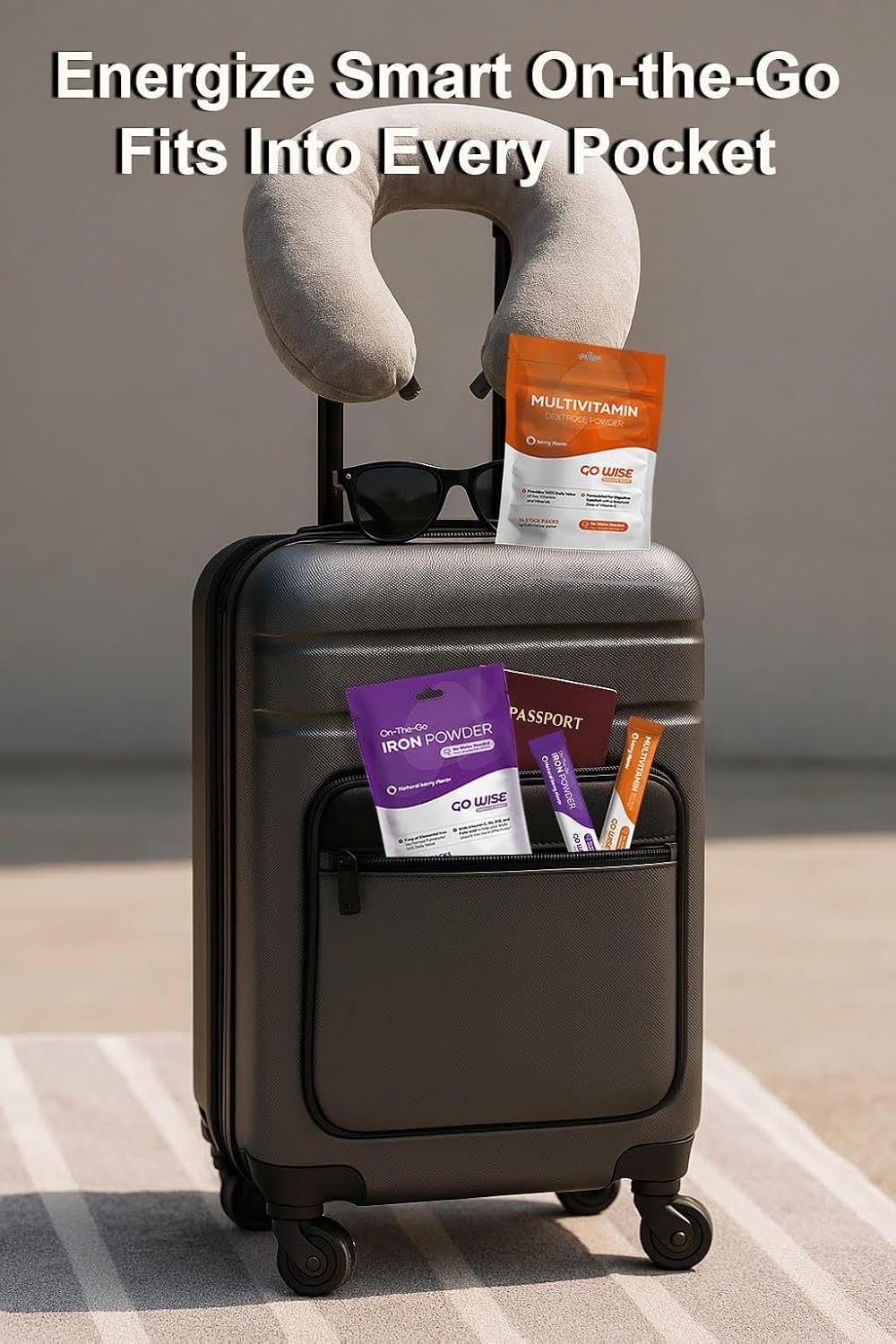 Go Wise On The Go Multivitamin Powder - Natural Berry (Pack of 3) | 14 Travel Sticks - Image 8