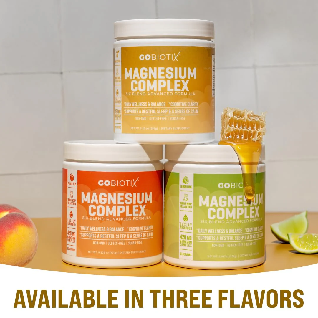 GoBiotix Magnesium Glycinate Powder – 420 mg per Serving, 60 Servings, Honey Citrus | High Absorption, Sugar-Free - Image 18