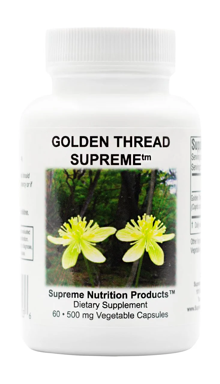 Golden Thread Supreme: 60 Coptis Chinensis Vegetarian Capsules | Supreme Nutrition