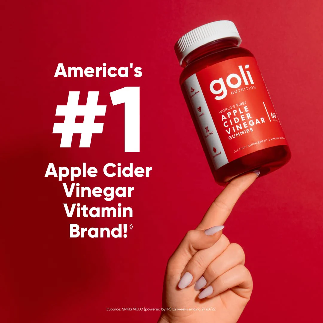Goli Apple Cider Vinegar Gummies – 180 Count | B9 & B12, Vegan, Gluten-Free, Non-GMO - Image 6