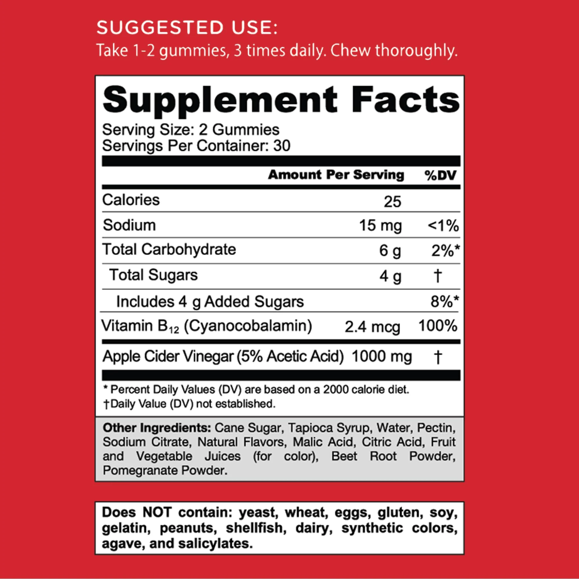 Goli Apple Cider Vinegar Gummies – 300 Count, Vegan, Gluten-Free, Non-GMO, B12 & B9 - Image 14