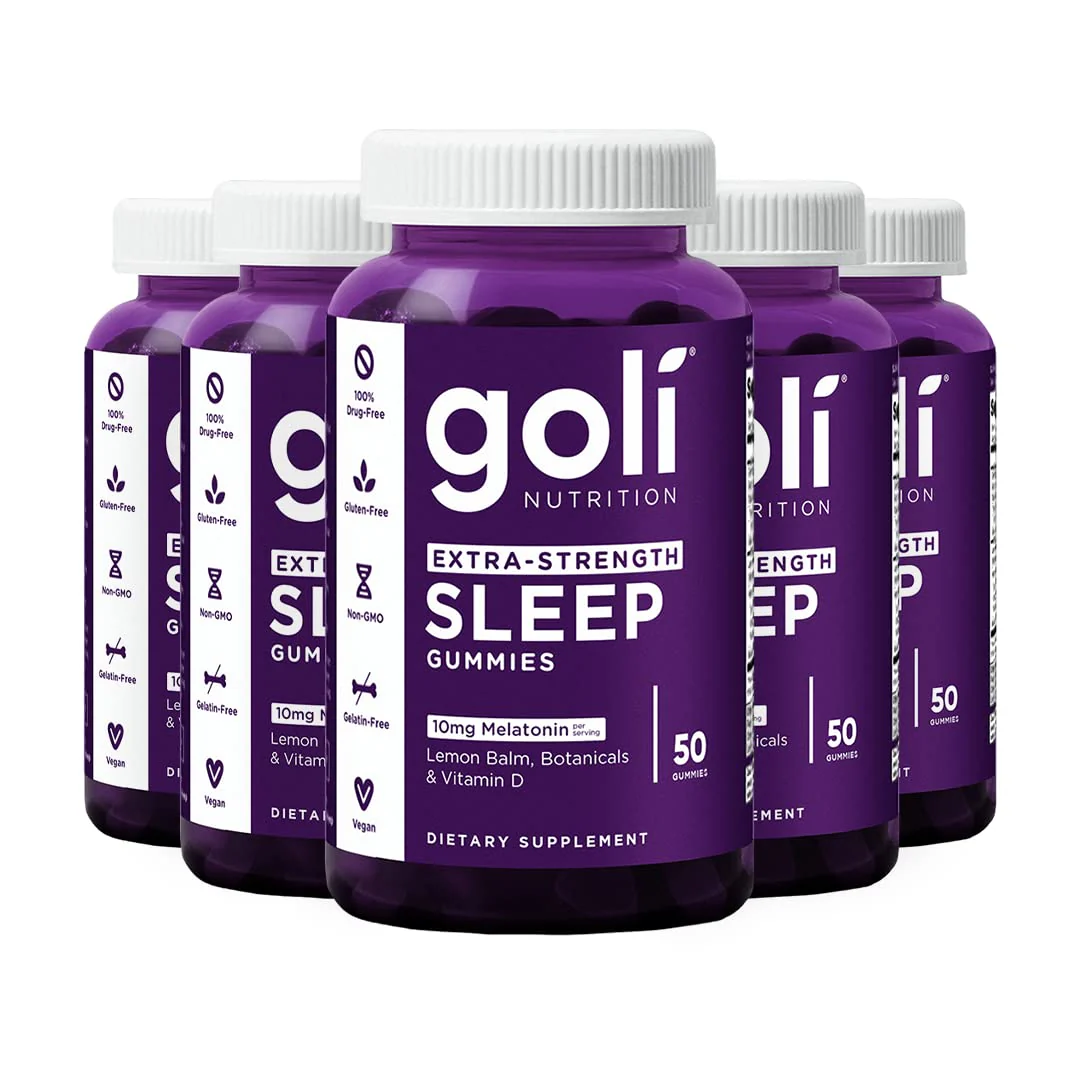 Goli Extra-Strength Sleep Gummies with Melatonin 10 mg - 250 Count | Vegan, Gluten-Free - Image 7