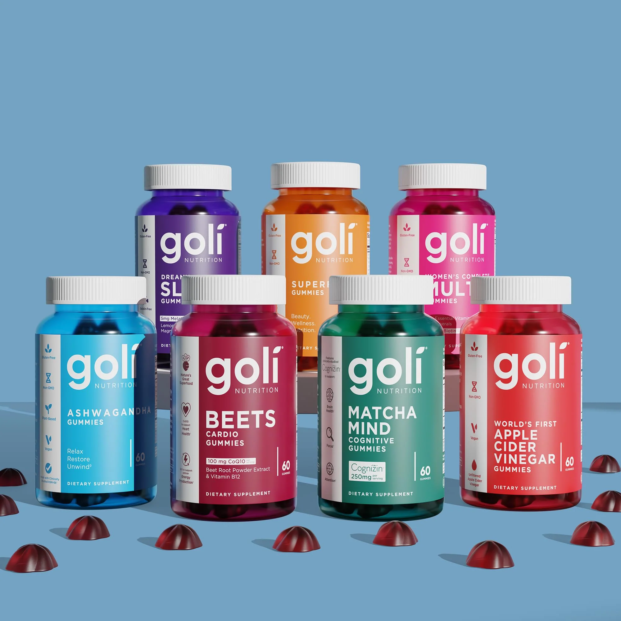 Goli Matcha Mind Gummies – 180 Count | Cognizin for Focus & Brain Health | Vegan, Non-GMO, Gluten-Free - Image 14