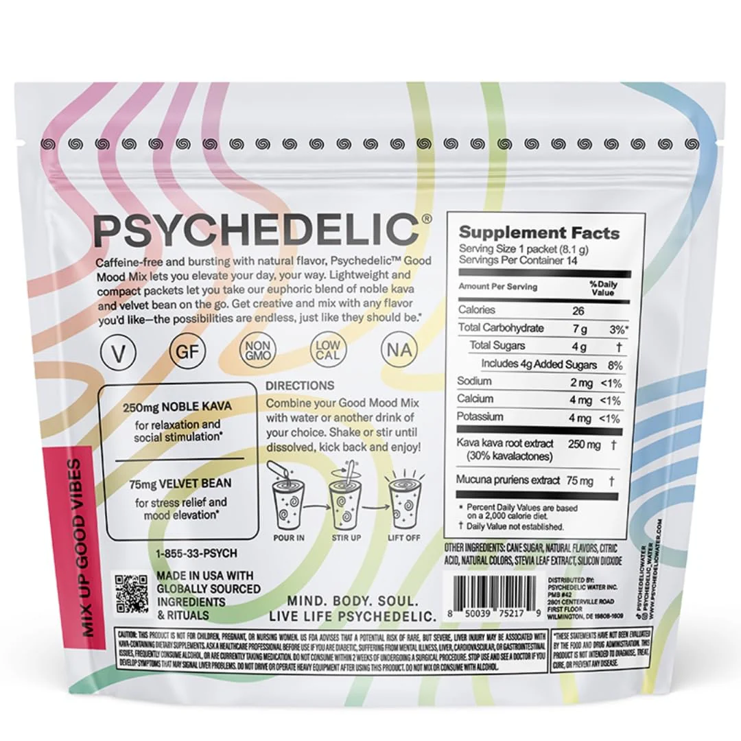 Good Mood Mix Fruit Punch Kava Drink Mix — 14-Stick, Mucuna Pruriens, Stevia - Image 6
