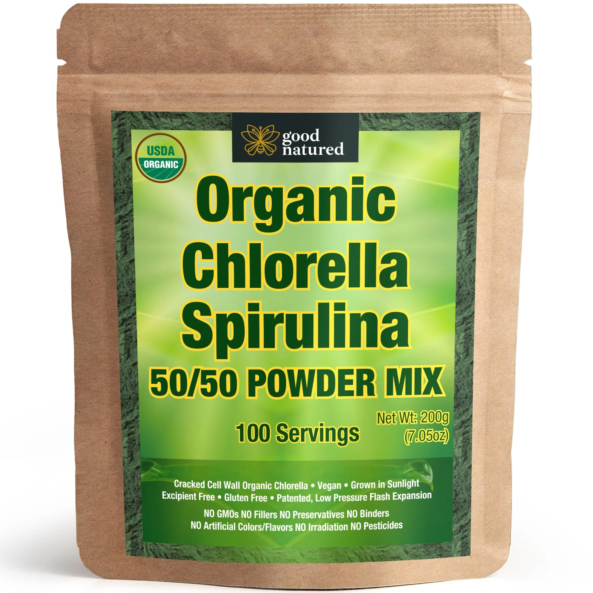 Good Natured Organic Spirulina & Chlorella 50/50 Powder – 3 Month Supply | Vegan & Non-GMO - Image 4