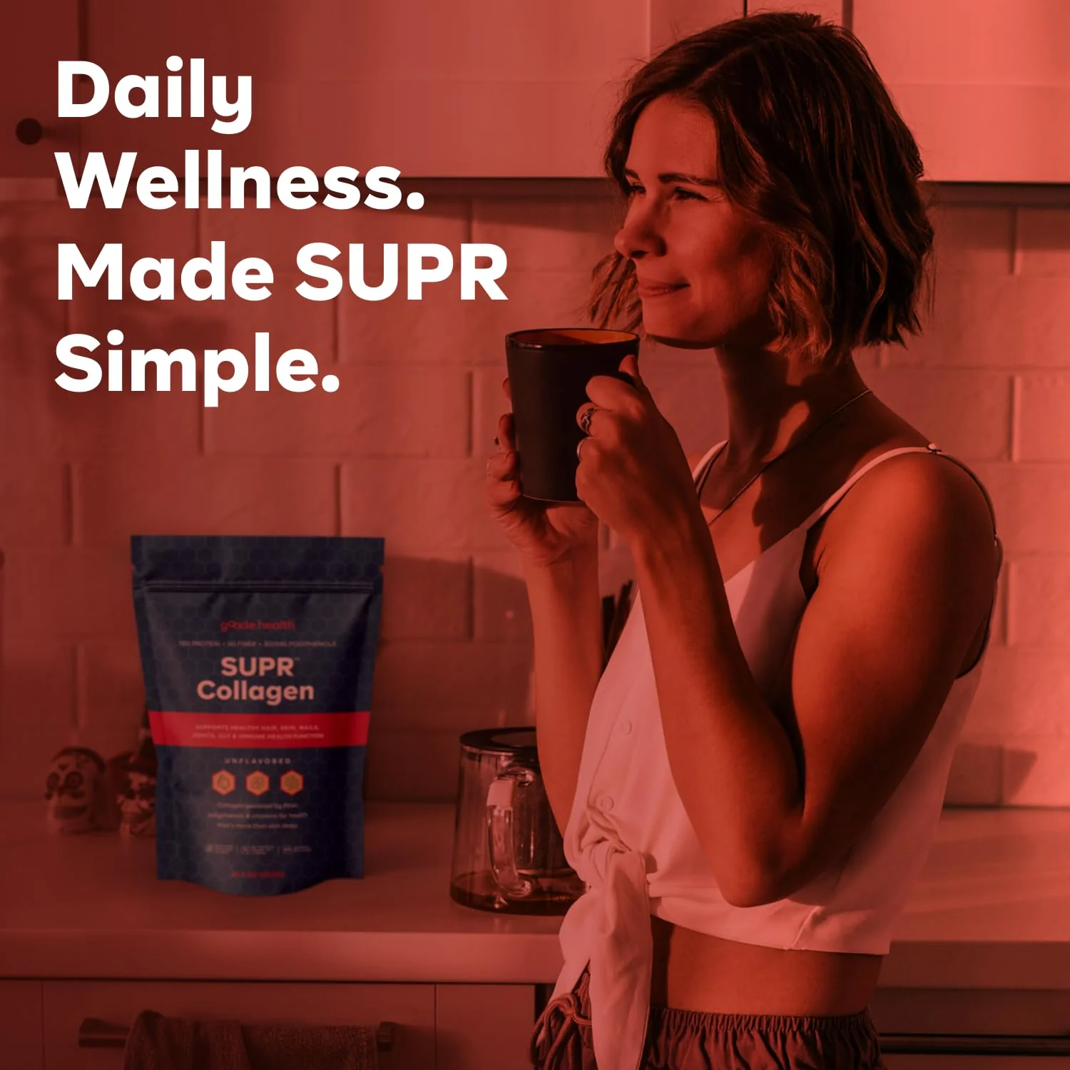 Goode Health SUPR Collagen Powder – Unflavored, Easy-Mix with Fiber & Vitamins - Image 15