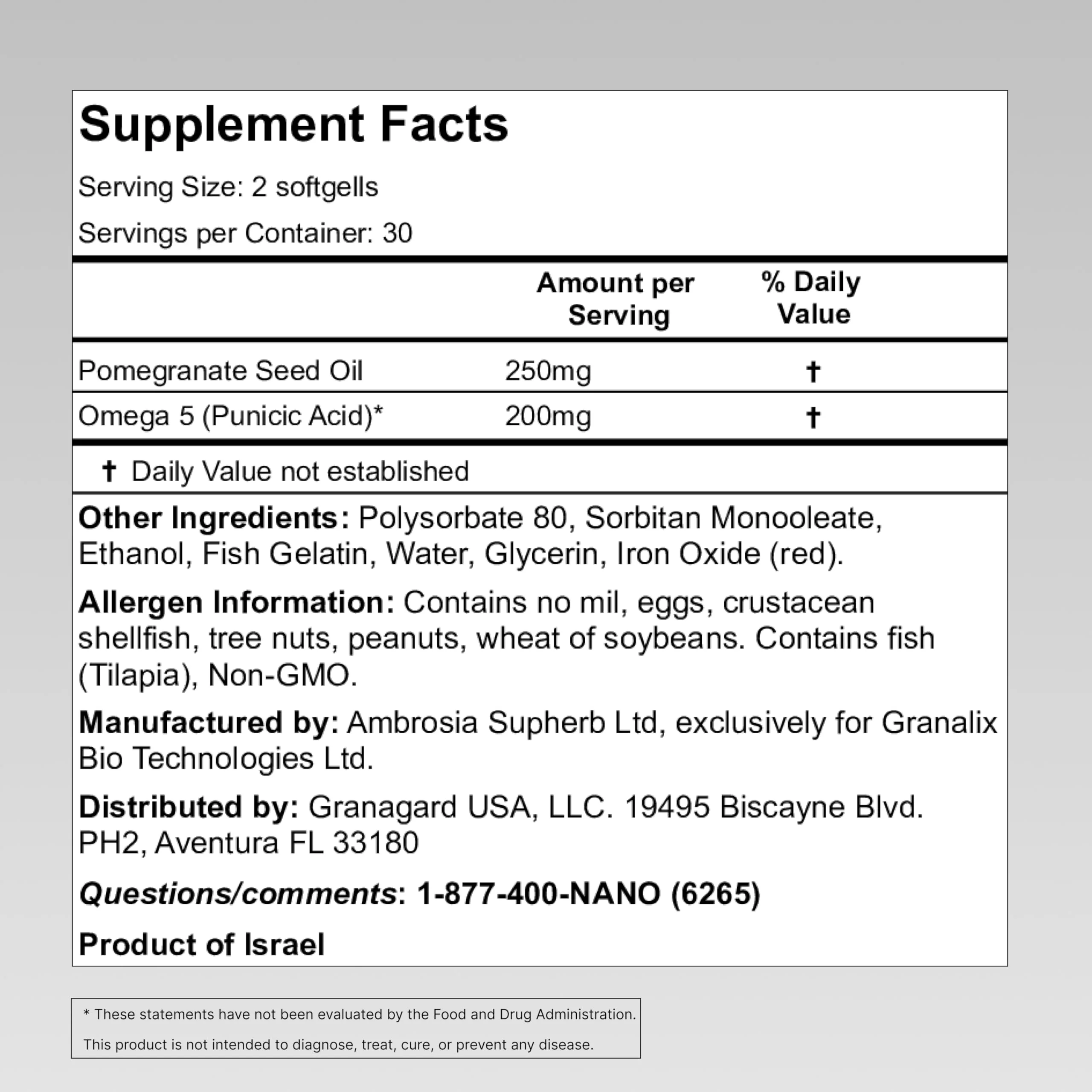 GranaGard Omega 5 – Clinically Proven Brain Support & Anti-Aging (2-Month Supply) – 120ct - Image 6