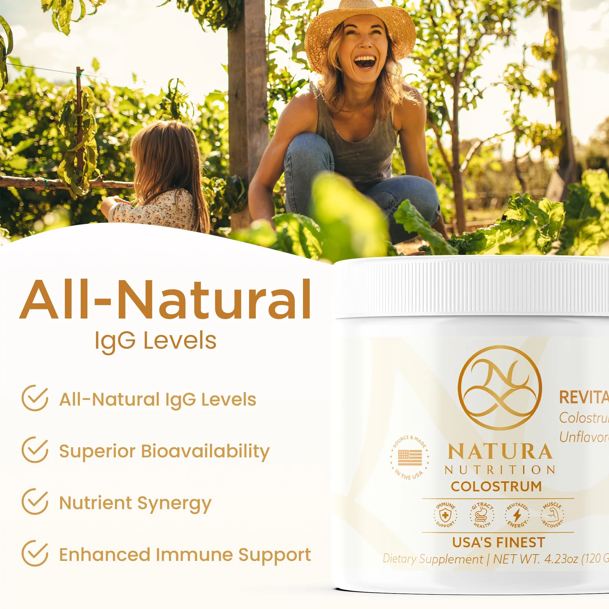 Grass-Fed Bovine Colostrum Powder - 60 Servings | Pure First-Milking IgG 25% | USA Sourced - Image 6