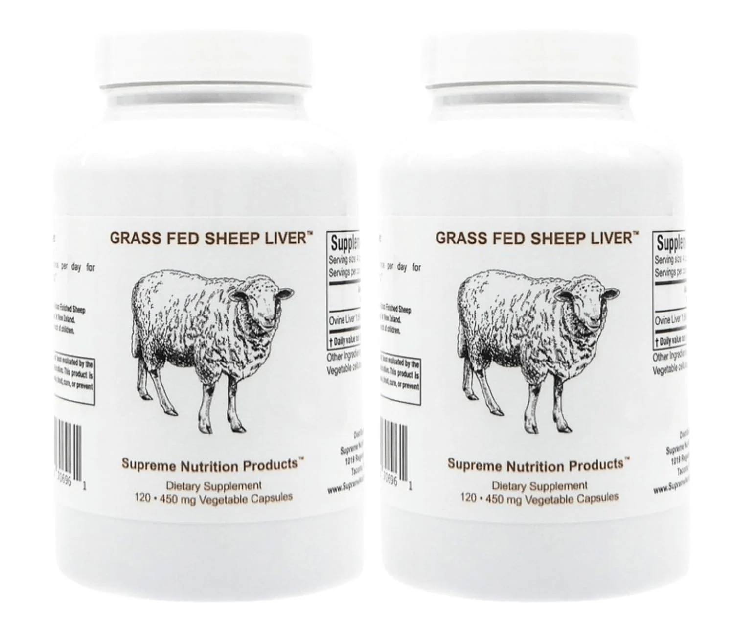 Grass Fed Sheep Liver Capsules – 120 Count (Pack of 2) | Supreme Nutrition - Image 2