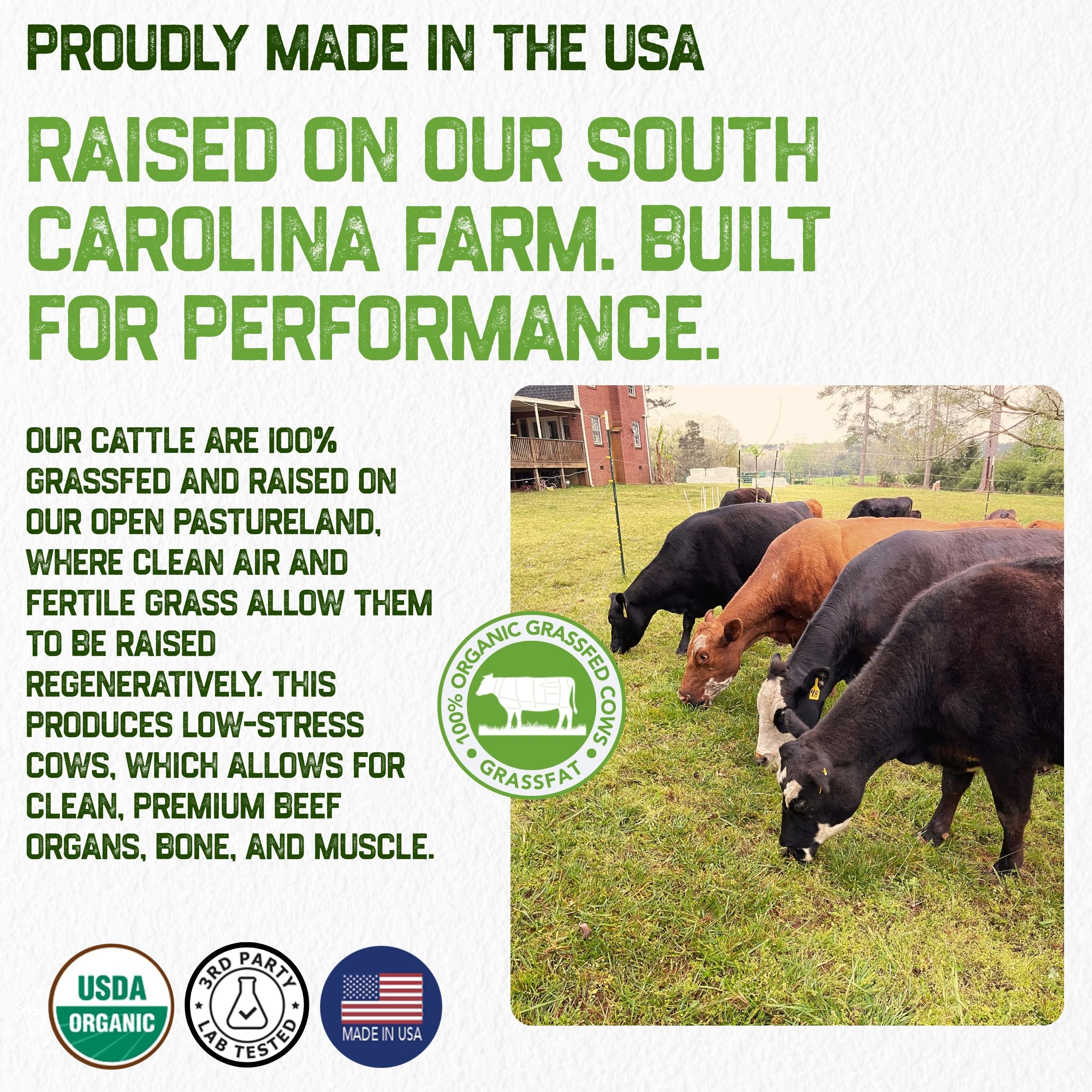 Grassfat USDA Organic 100% Grassfed Beef Organs Supplement – Made in USA | 30 Servings - Image 4