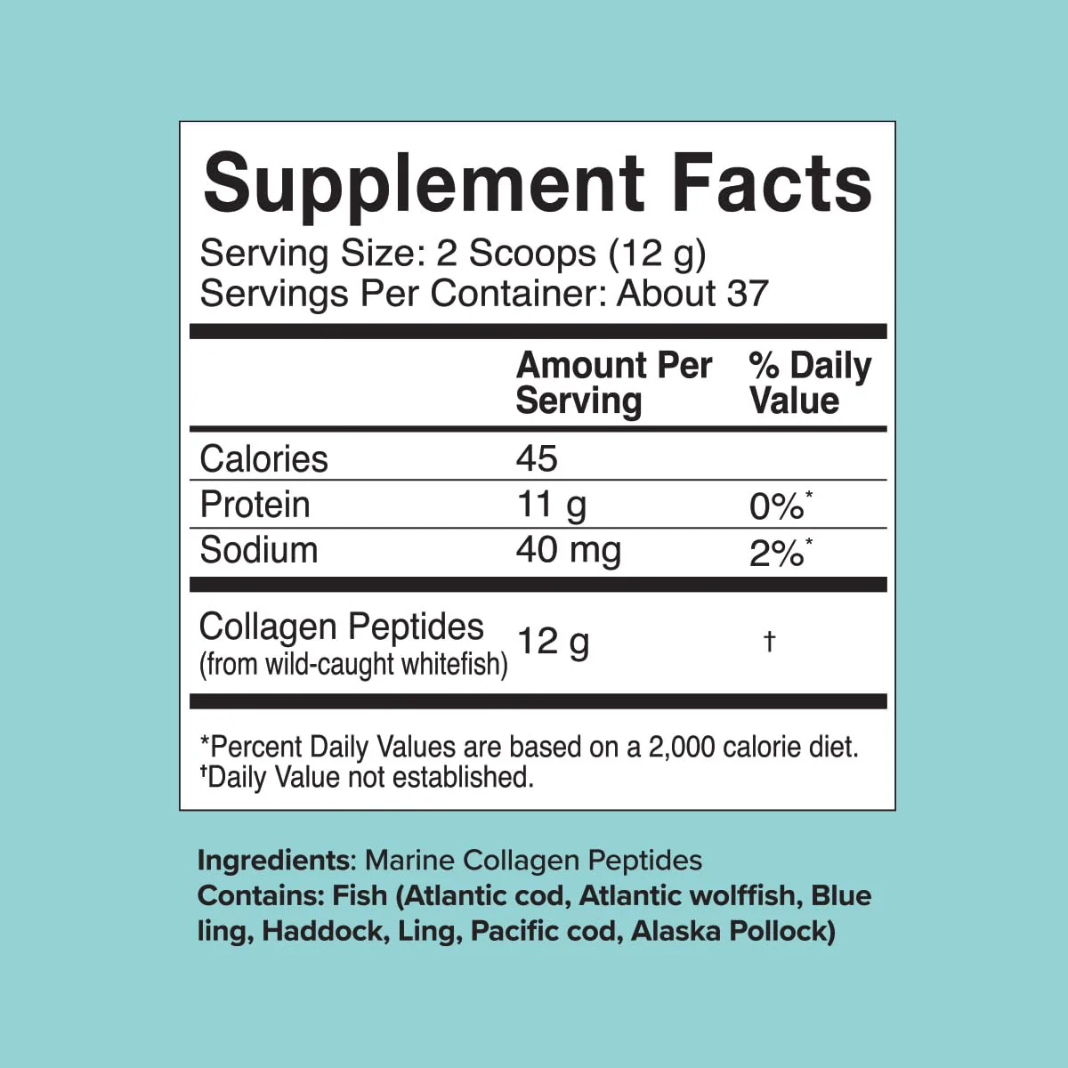 Great Lakes Wellness Marine Collagen Peptides Powder – Unflavored, 16 oz (Wild-Caught, MSC Certified) - Image 7