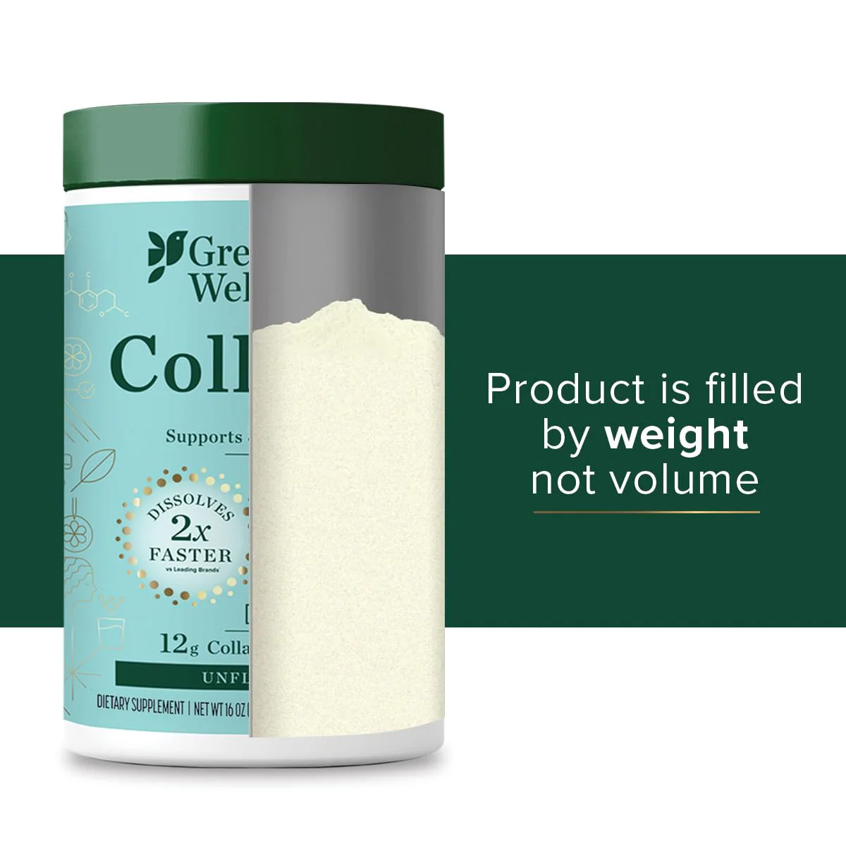 Great Lakes Wellness Marine Collagen Peptides Powder – Unflavored, 16 oz (Wild-Caught, MSC Certified) - Image 9