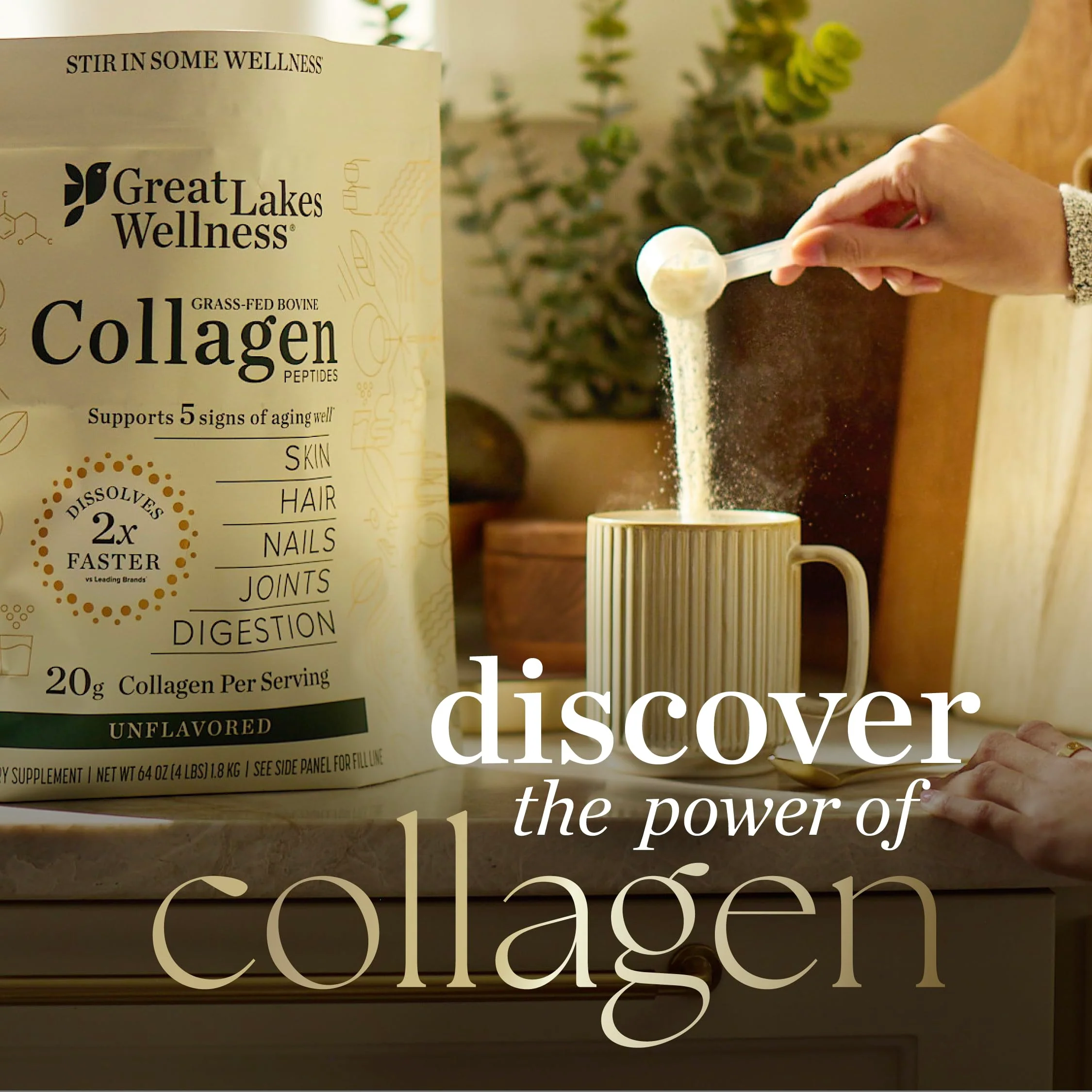 Great Lakes Wellness Movement Boost Collagen Peptides – Caramel, Non-GMO, Keto, 8 oz - Image 5