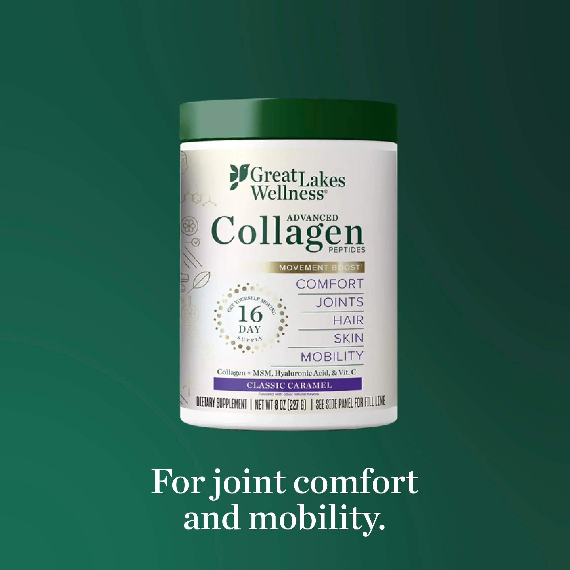 Great Lakes Wellness Movement Boost Collagen Peptides – Caramel, Non-GMO, Keto, 8 oz - Image 7