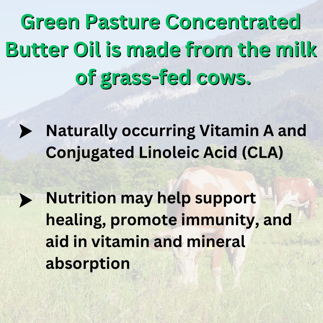 Green Pasture Concentrated Butter Oil Capsules | 120 Capsules | 60 Servings - Image 5