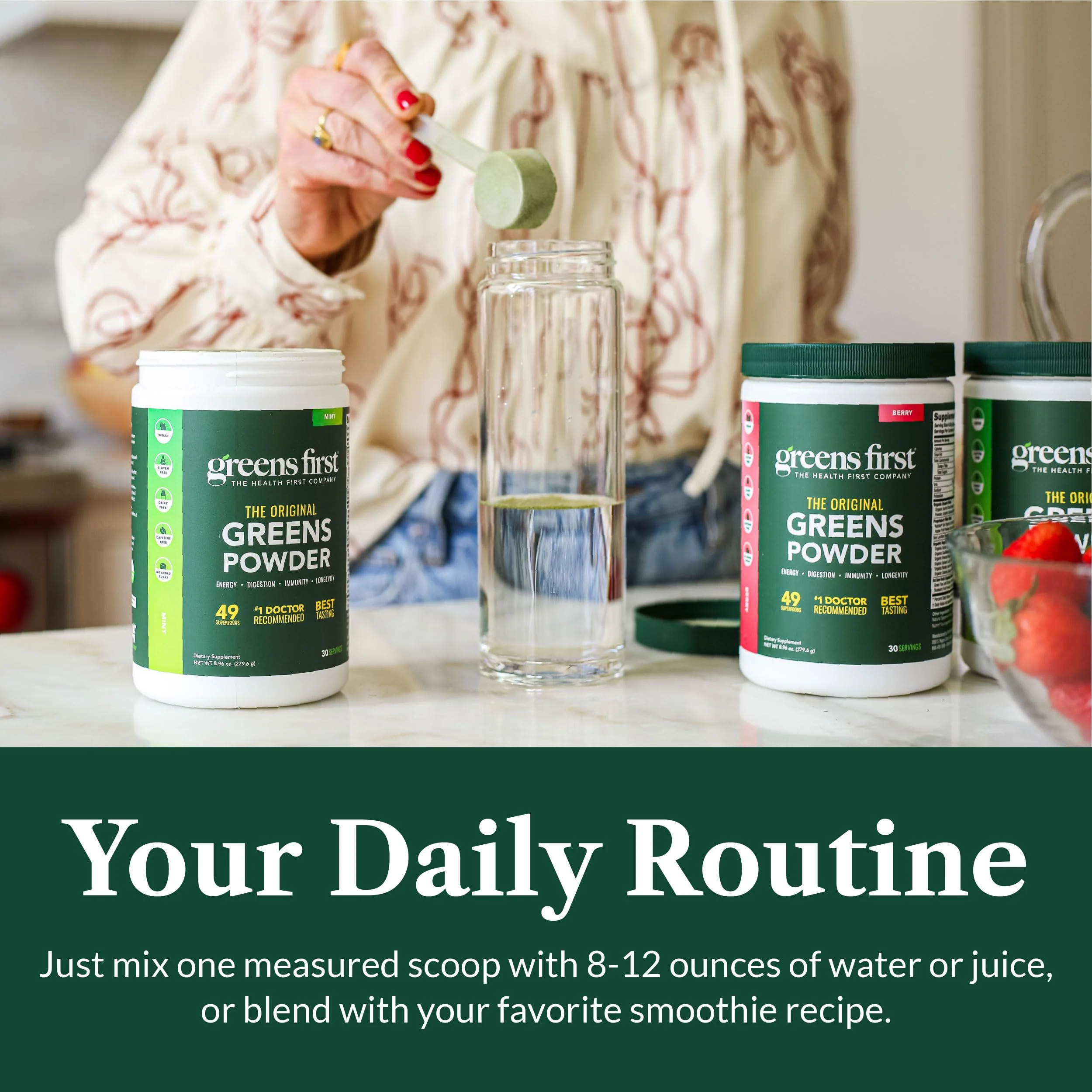 Greens First Original Greens Powder - 49 Superfoods, Berry, 30 Servings - Image 7