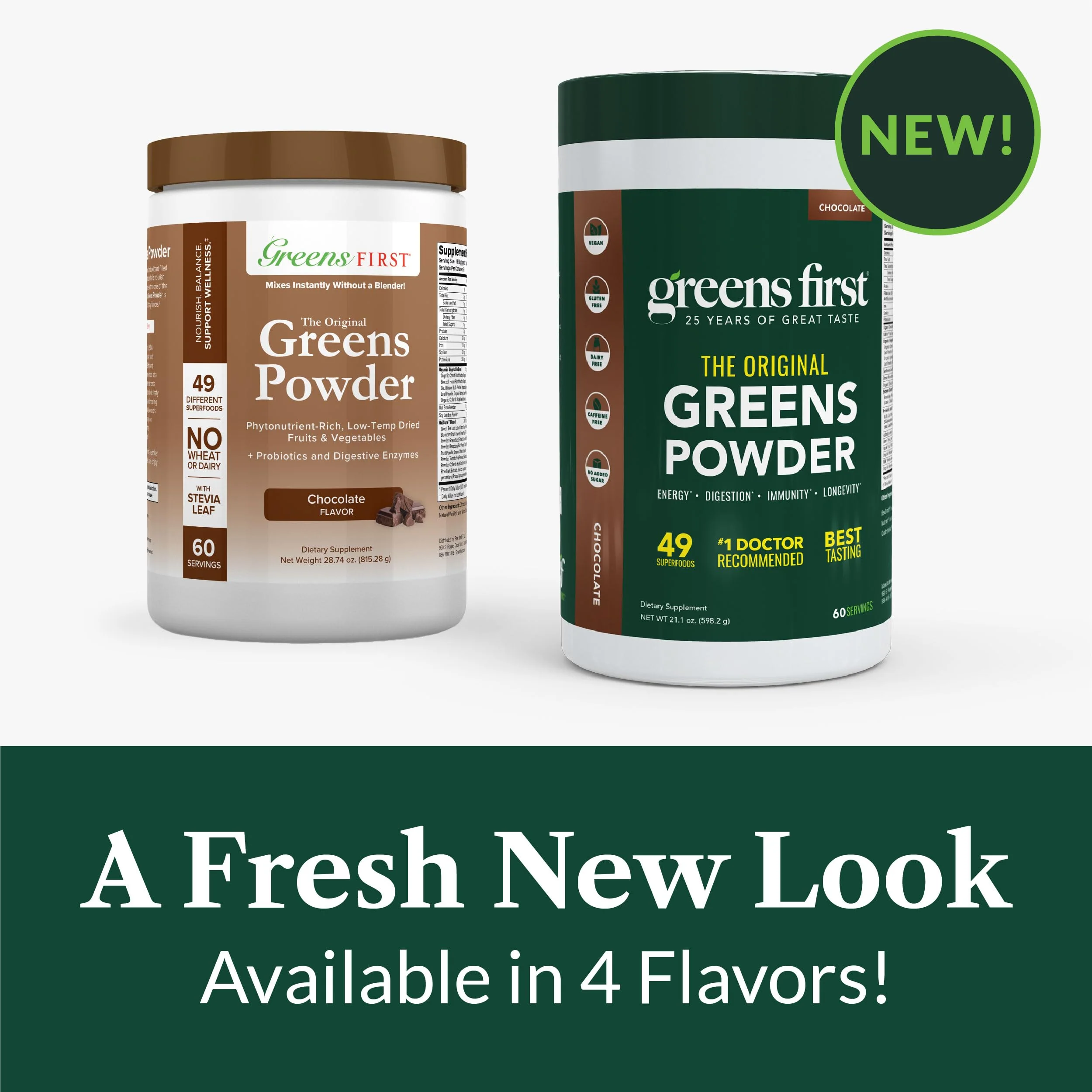Greens First Original Greens Powder - 49 Superfoods, Chocolate, 60 Servings | Vegan & Non-GMO - Image 14