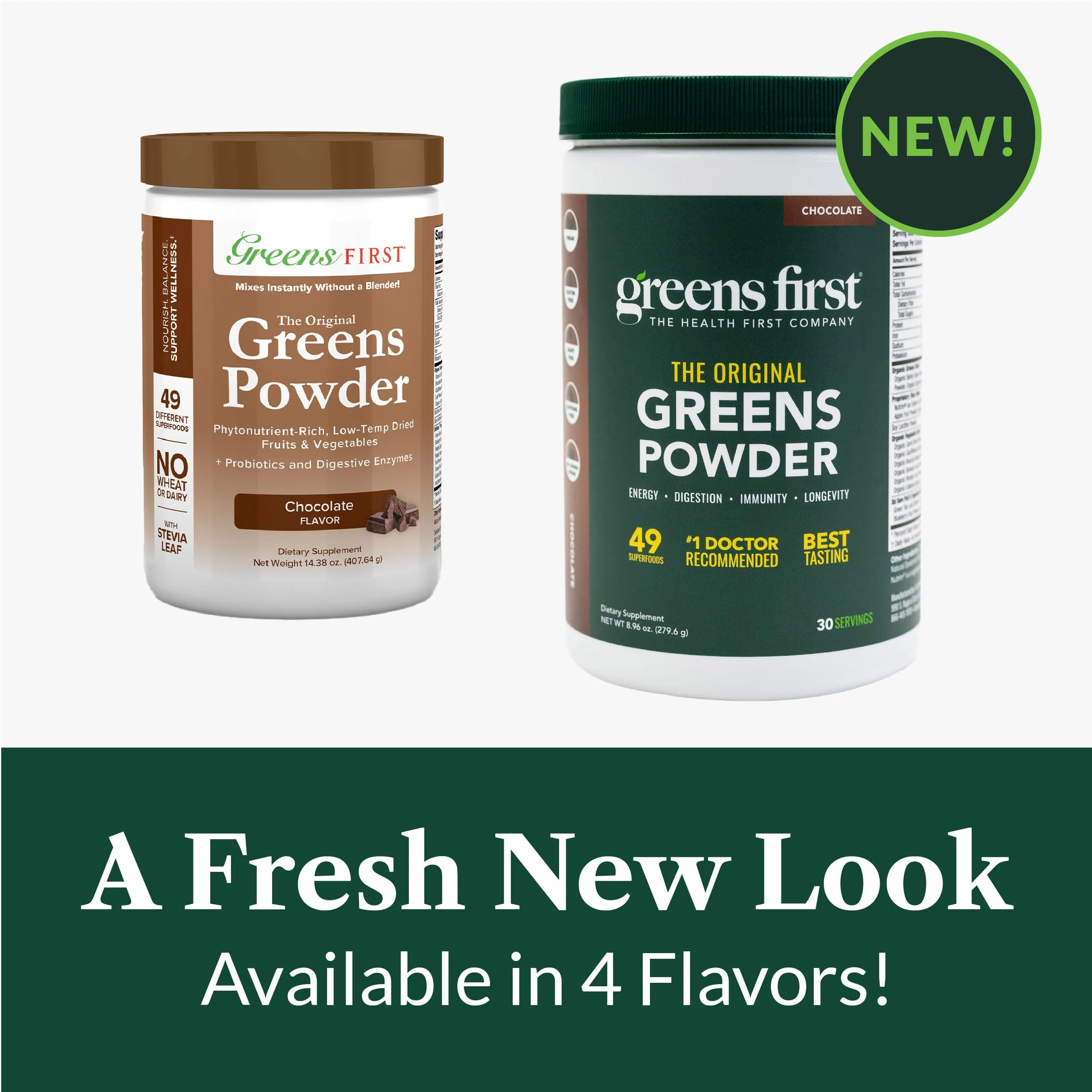 Greens First Original Greens Powder - 49 Superfoods, Organic, Vegan (Chocolate, 30 Servings) - Image 5