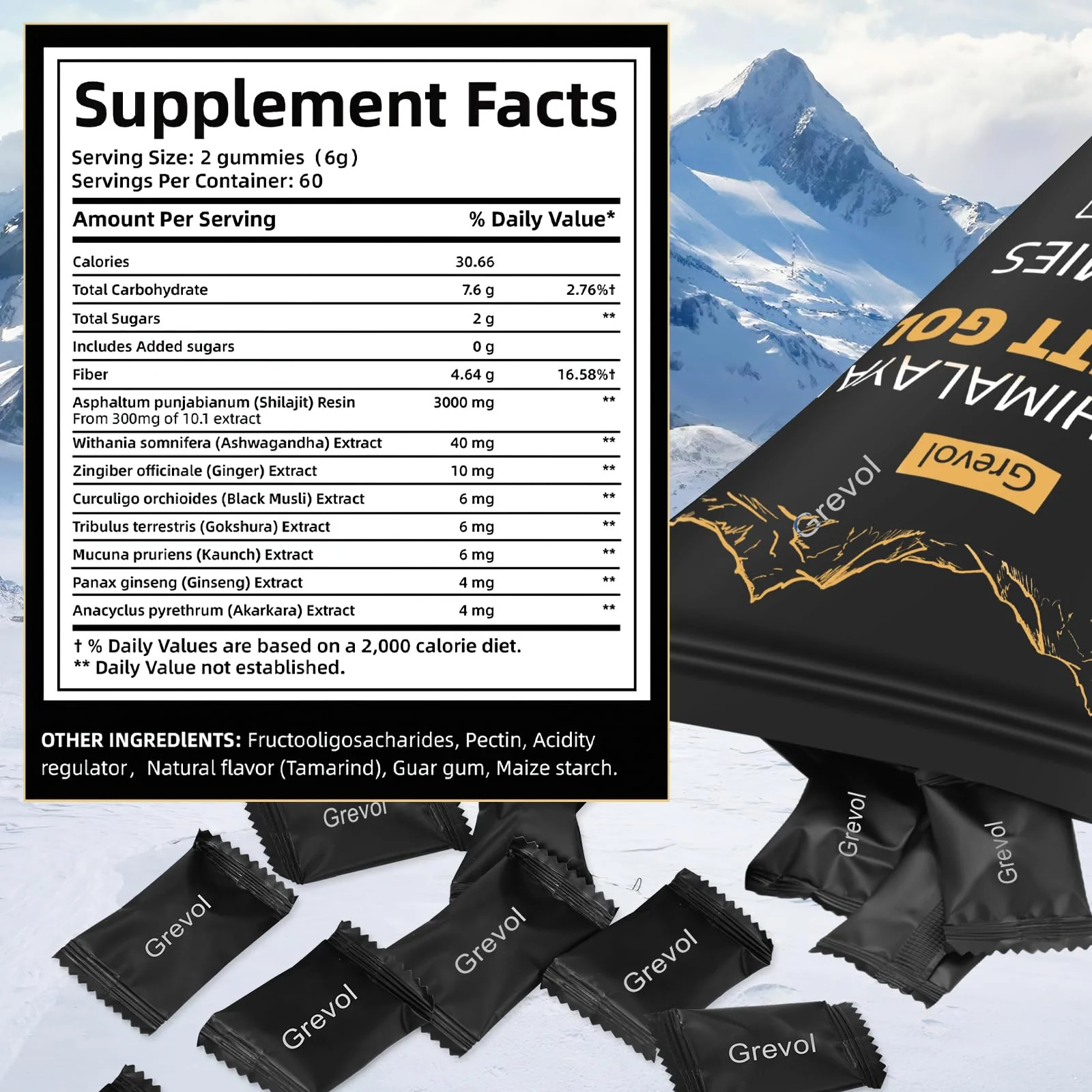 Grevol Himalayan Shilajit Gummies with Ashwagandha & Fulvic Acid – 120 Gummies - Image 14