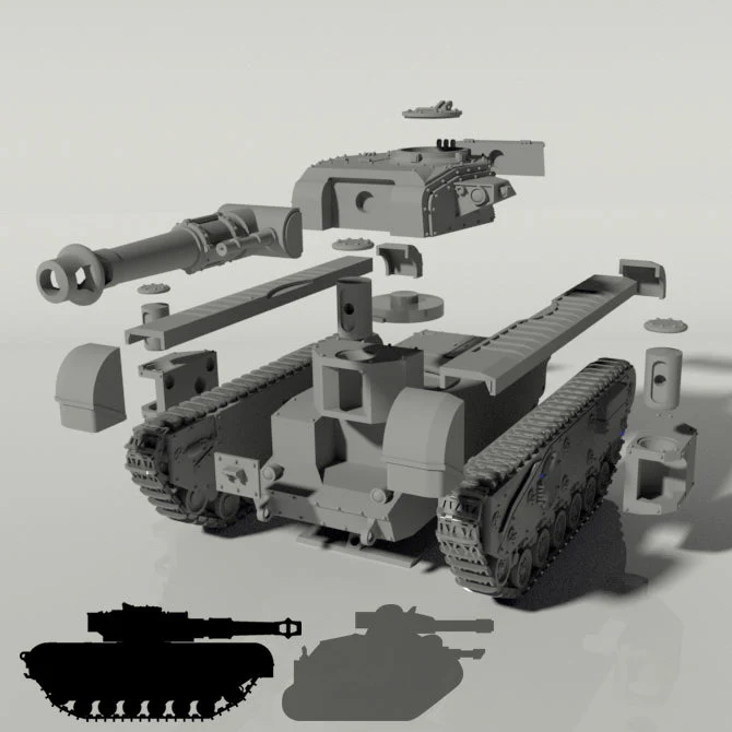Grim Churchill Main Battle Tank / Flame Tank - Image 7