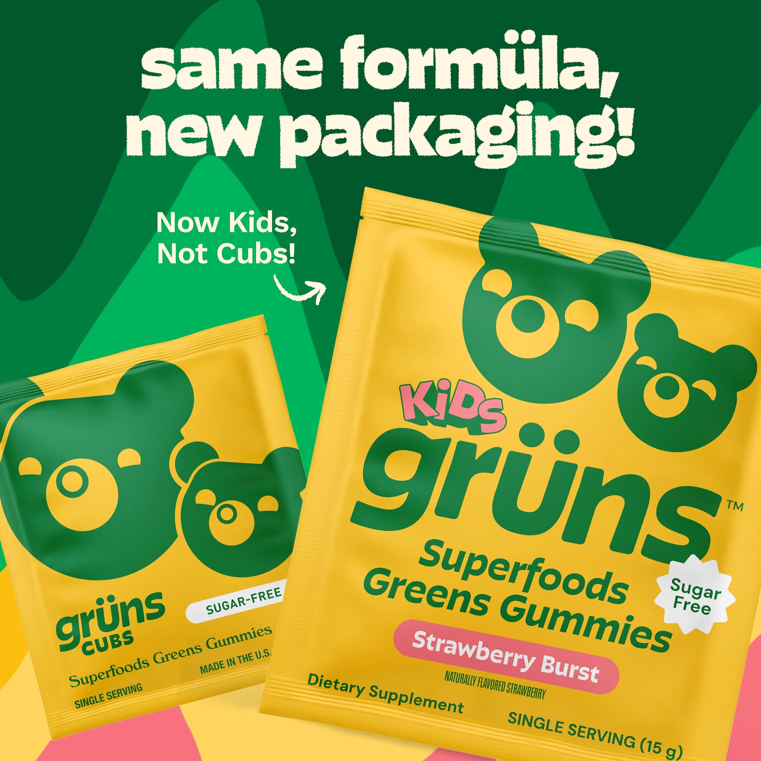 Grüns Multivitamin for Kids – Sugar-Free Super Greens Gummies, 20+ Vitamins & 60 Ingredients, 28 ct - Image 18
