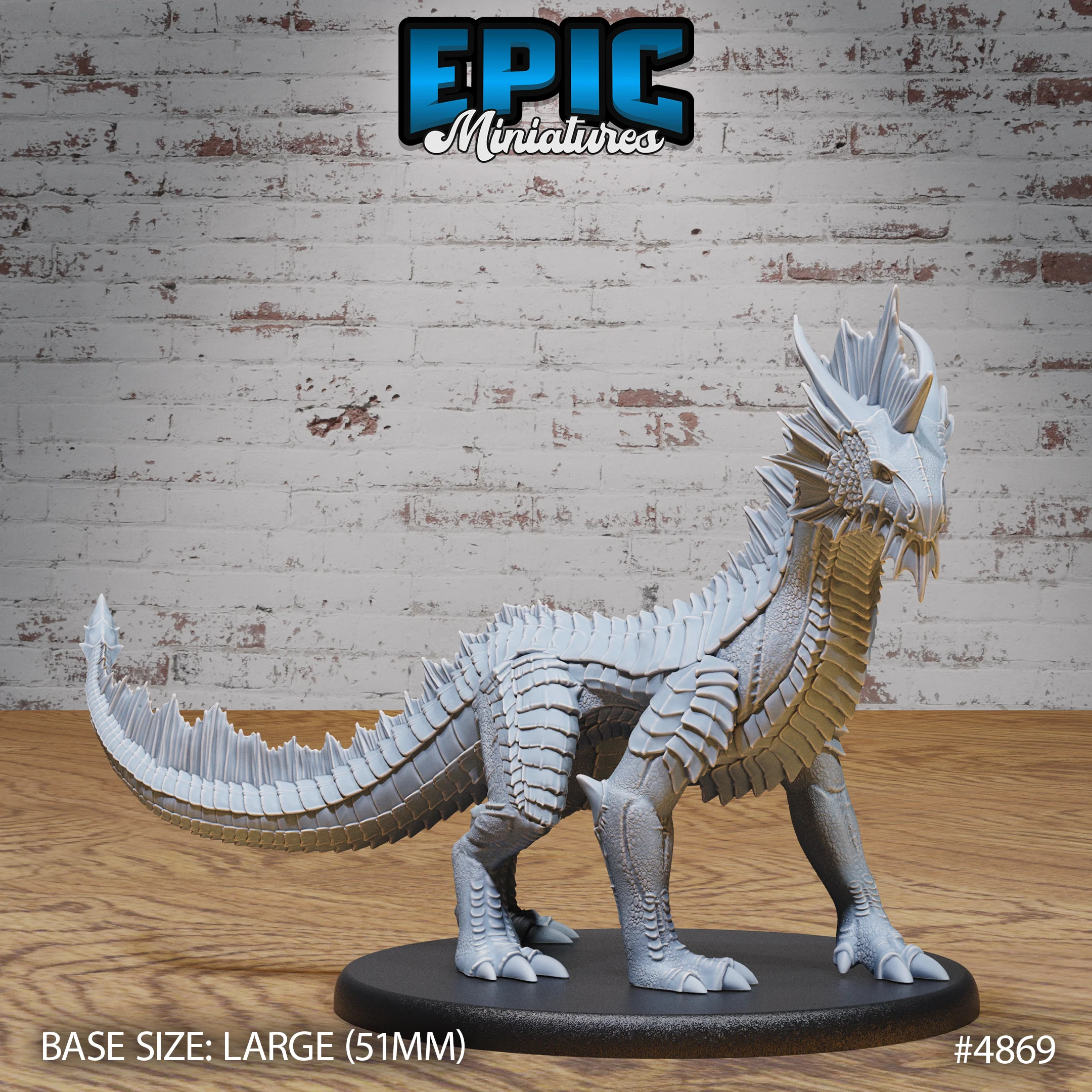Guard Drake Silver Miniature #4869-#4871 | Epic Miniatures | D&D Tabletop RPG - Image 4
