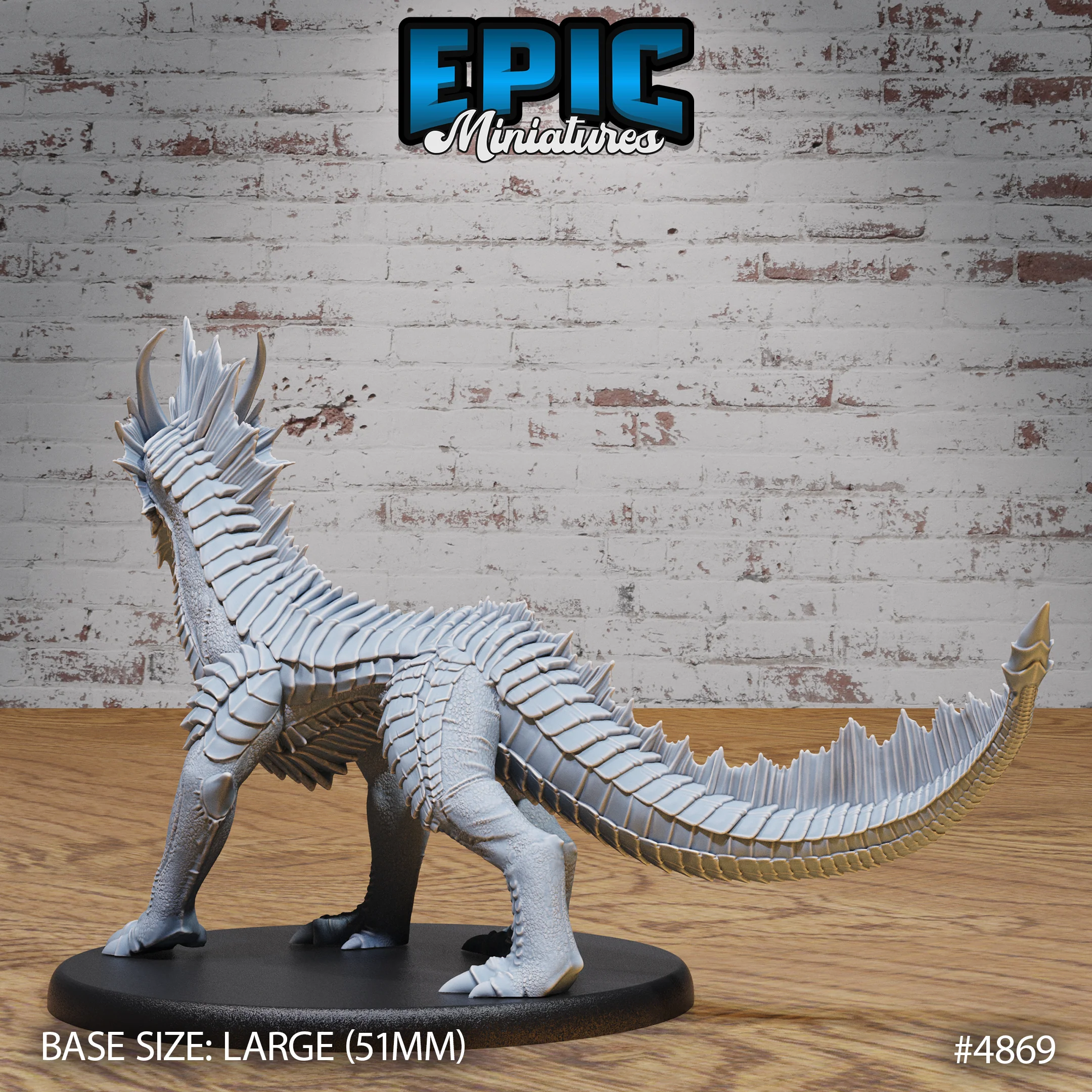 Guard Drake Silver Miniature #4869-#4871 | Epic Miniatures | D&D Tabletop RPG - Image 5