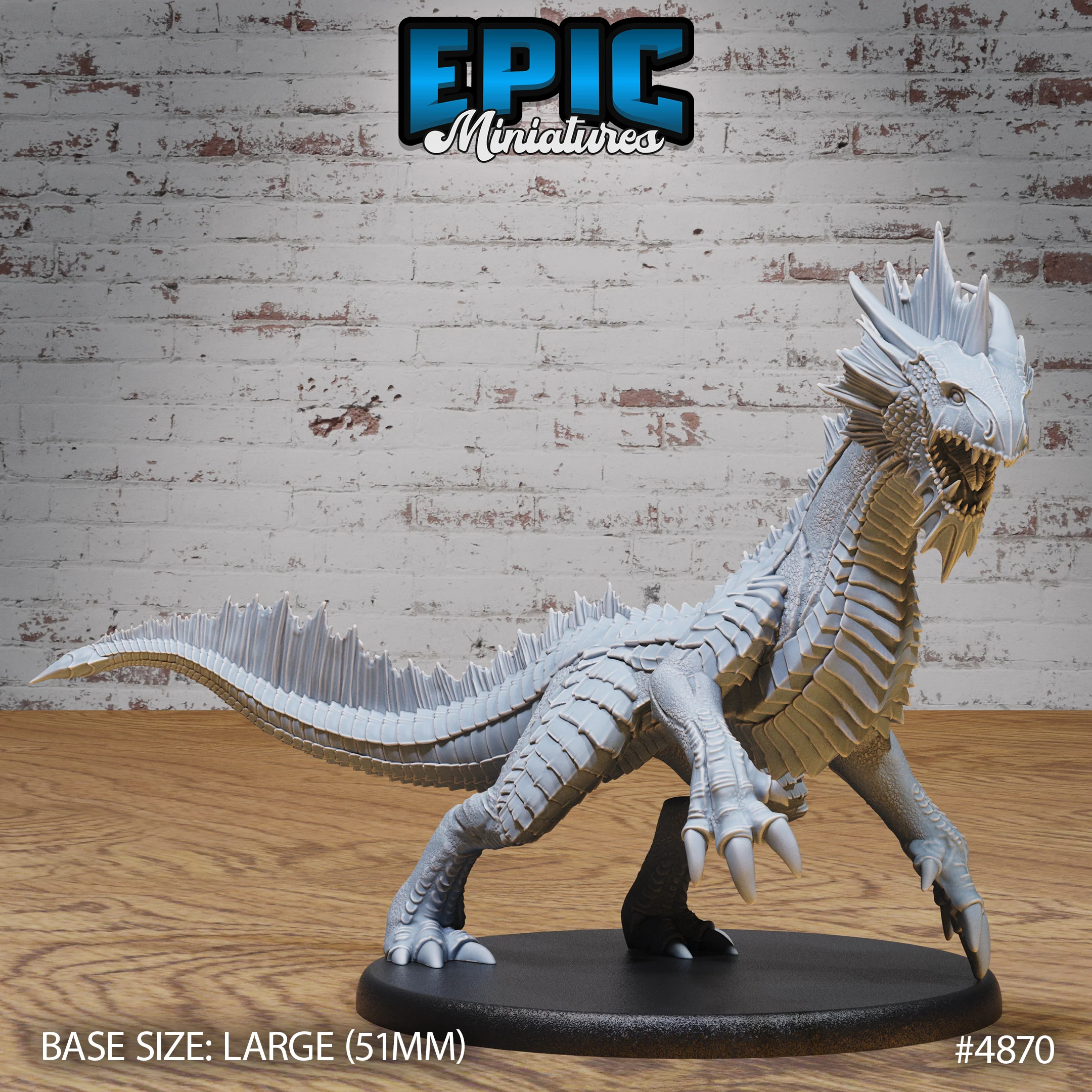 Guard Drake Silver Miniature #4869-#4871 | Epic Miniatures | D&D Tabletop RPG - Image 6