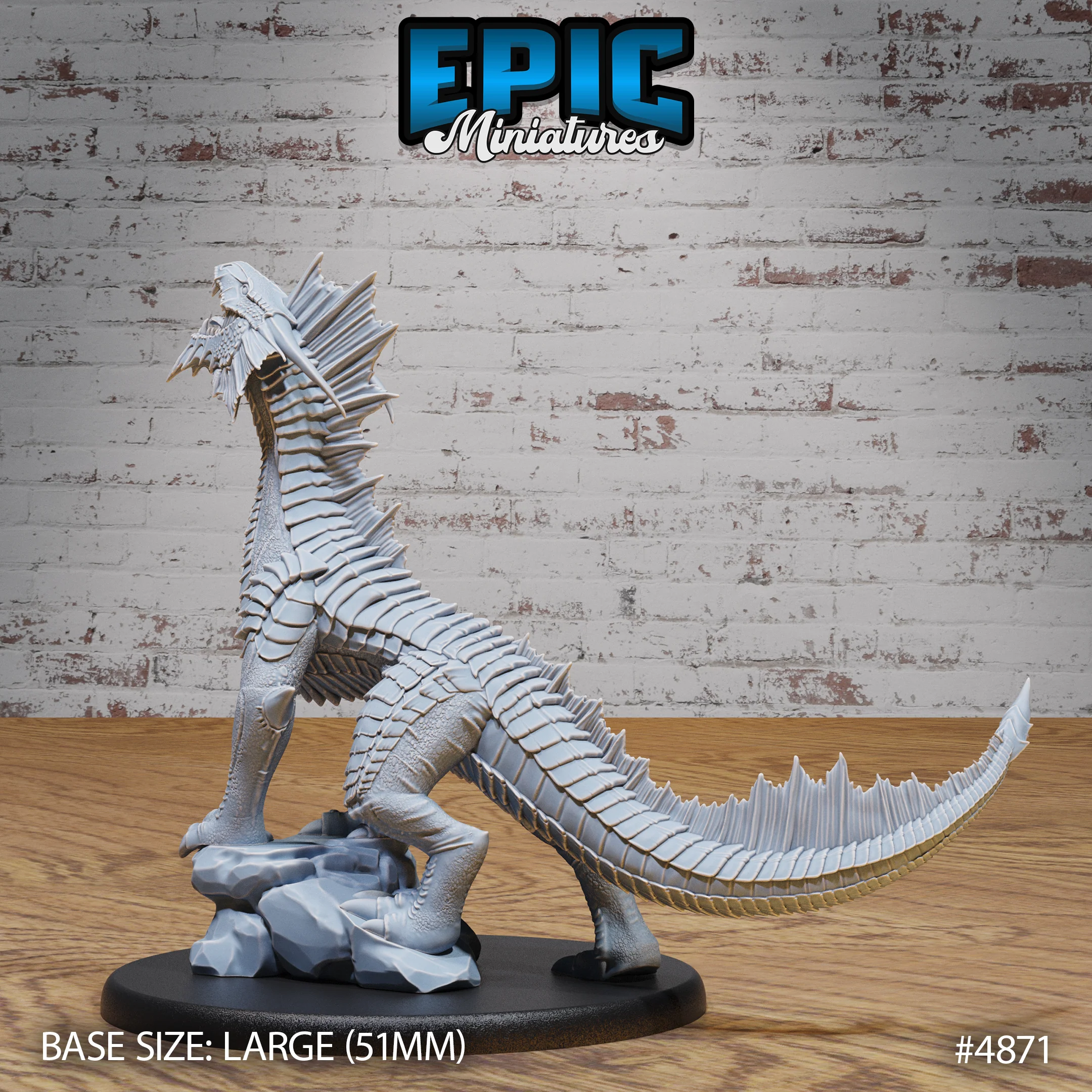 Guard Drake Silver Miniature #4869-#4871 | Epic Miniatures | D&D Tabletop RPG - Image 9