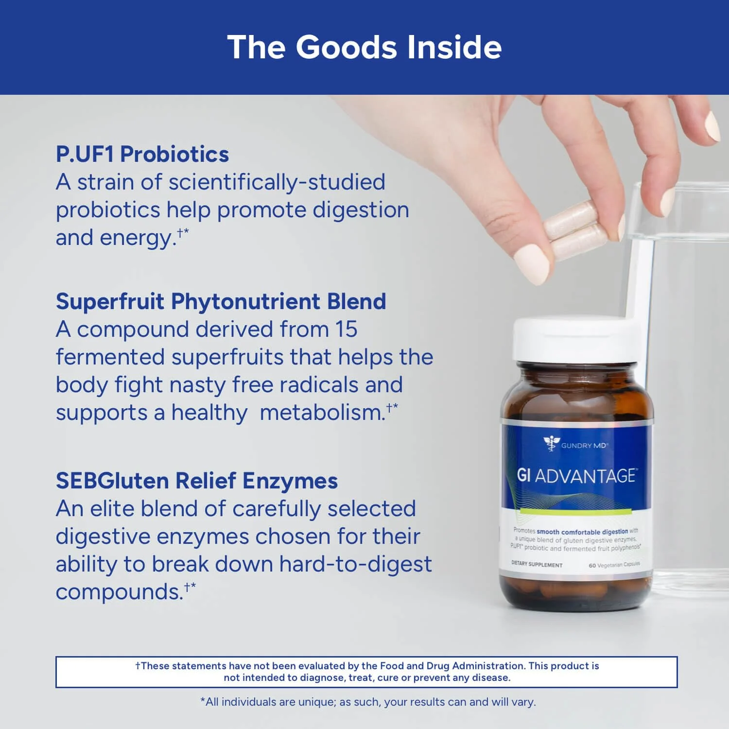 Gundry MD GI Advantage – Probiotics, Enzymes & Superfruit (30 Servings) - Image 4