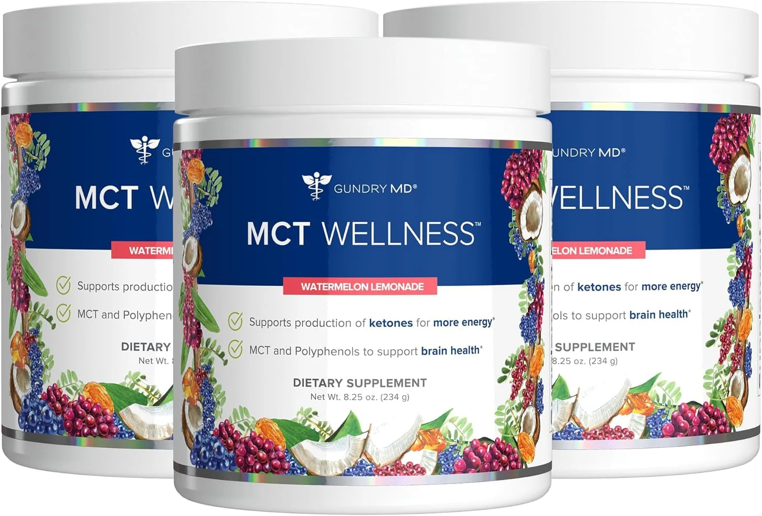 Gundry MD MCT Wellness Powder – Energy, Ketone Support, Brain Health, Sugar Free | Watermelon Lemonade, 90 Day Supply - Image 8