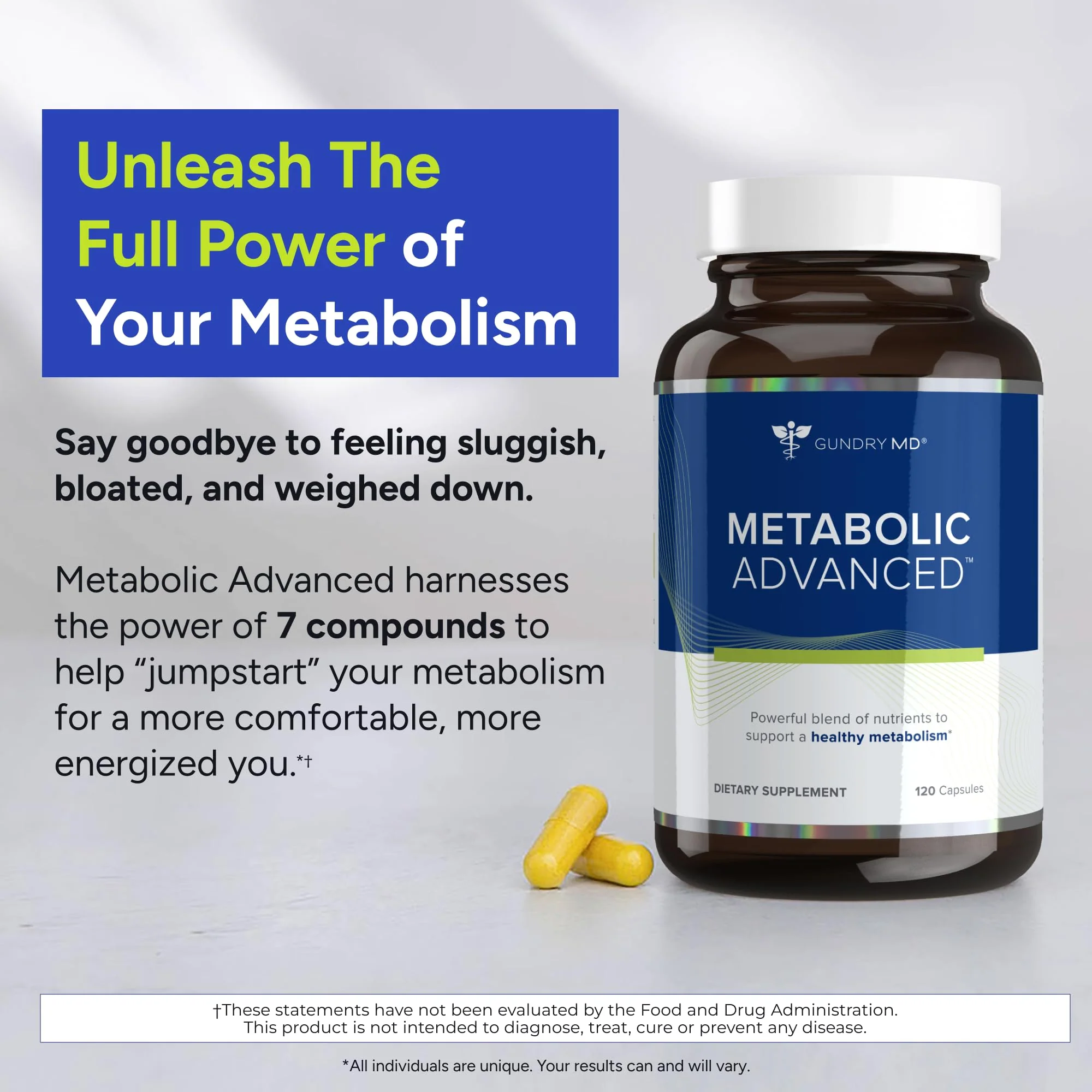Gundry MD Metabolic Advanced with Berberine – Supports Healthy Metabolism, 120 Count - Image 3