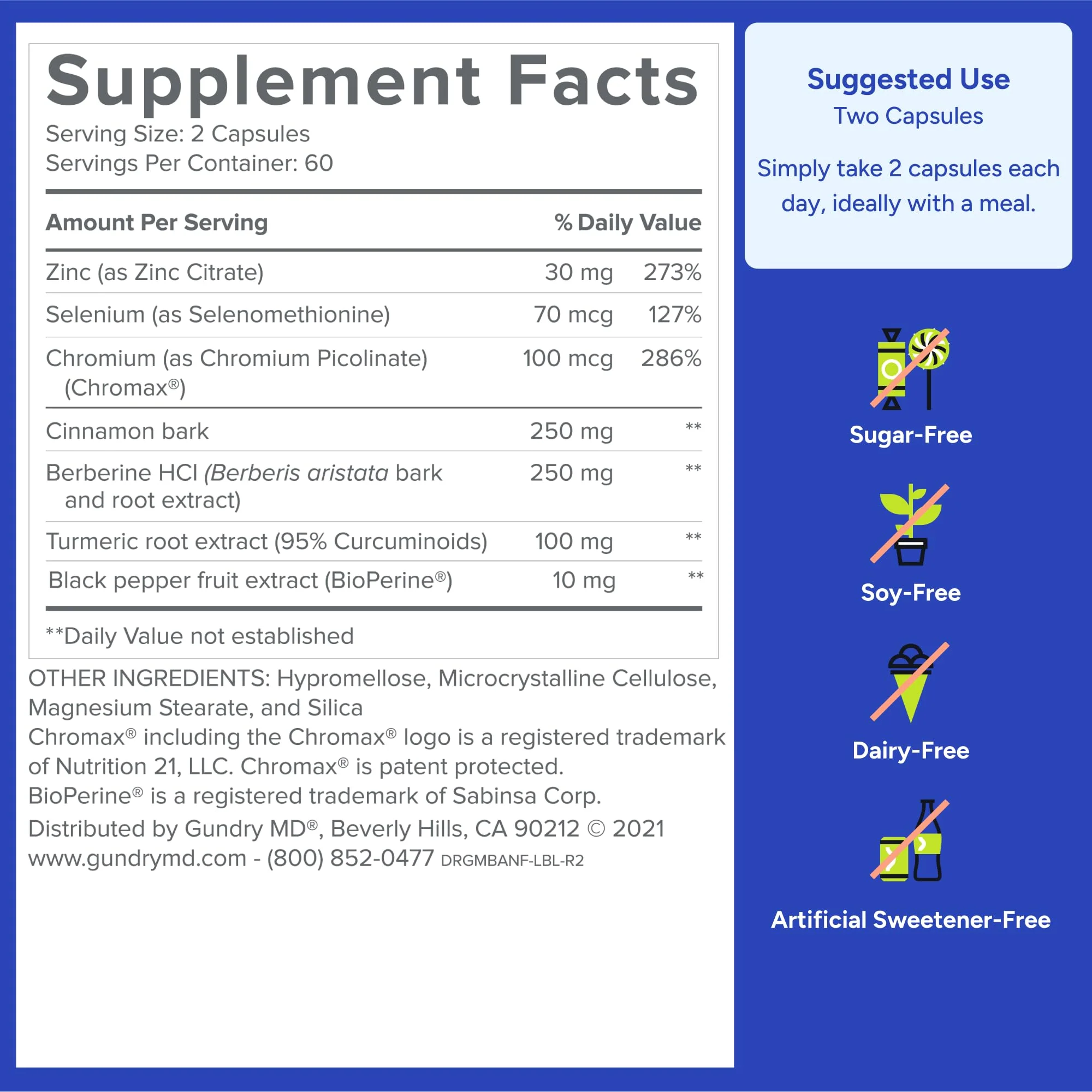 Gundry MD Metabolic Advanced with Berberine – Supports Healthy Metabolism, 120 Count - Image 7