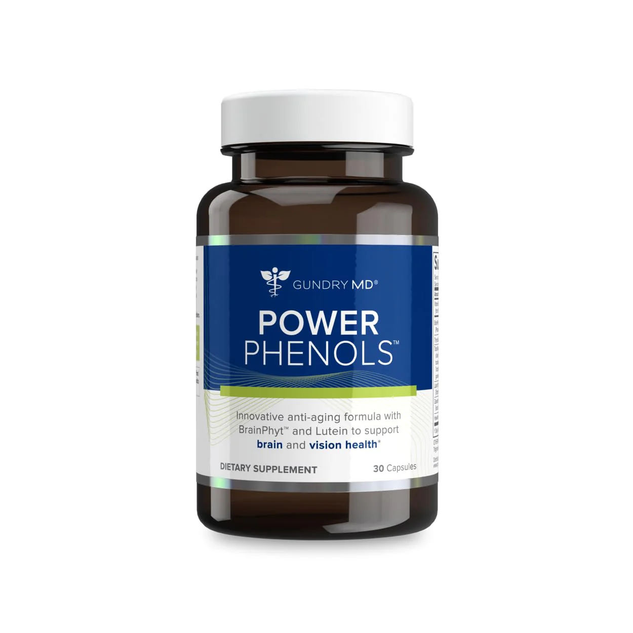 Gundry MD Power Phenols – Brain Health Supplement for Focus, Motivation, and Energy (30 Servings)