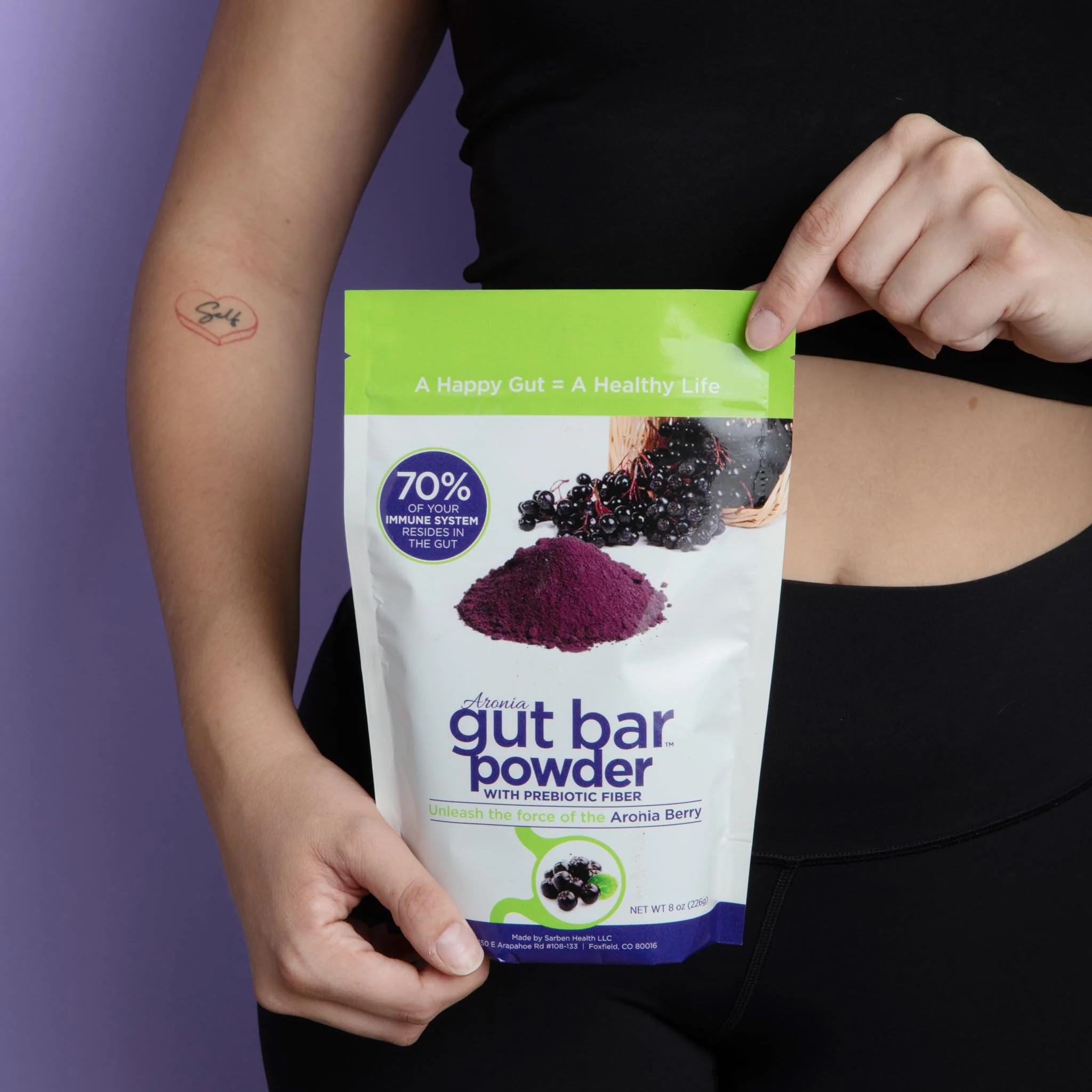 GUT BAR Aronia Powder | Aronia Berry Powder | 52 Servings | Digestive Support & Gut Health - Image 9