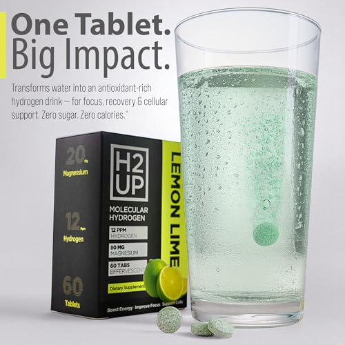 H2UP Sugar-Free Hydrogen Tablets – 60 Count | 12 PPM Hydrogen with Magnesium - Image 4