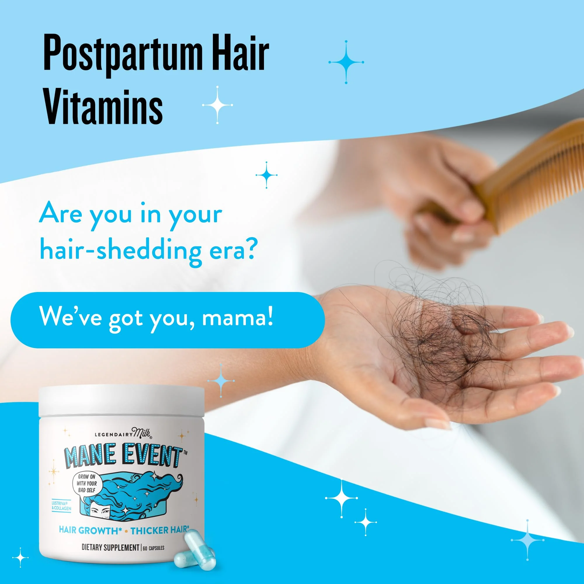 Hair Growth Vitamins for Women – Biotin, Collagen & Lustriva | Mane Event - Image 7