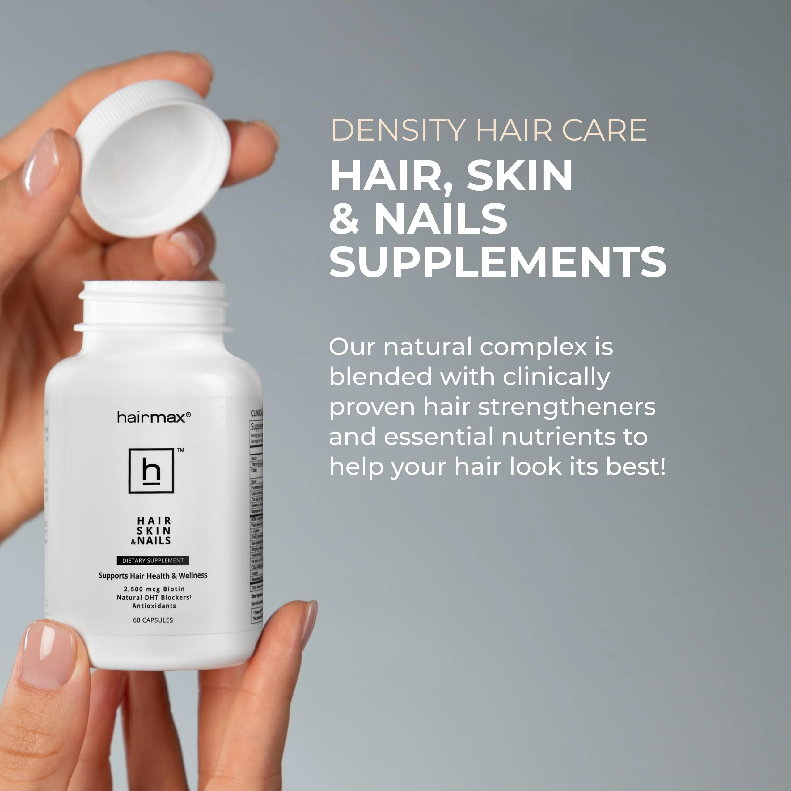 Hairmax Hair, Skin & Nails Supplement – Hair Loss & Regrowth (2 Bottles) - Image 4