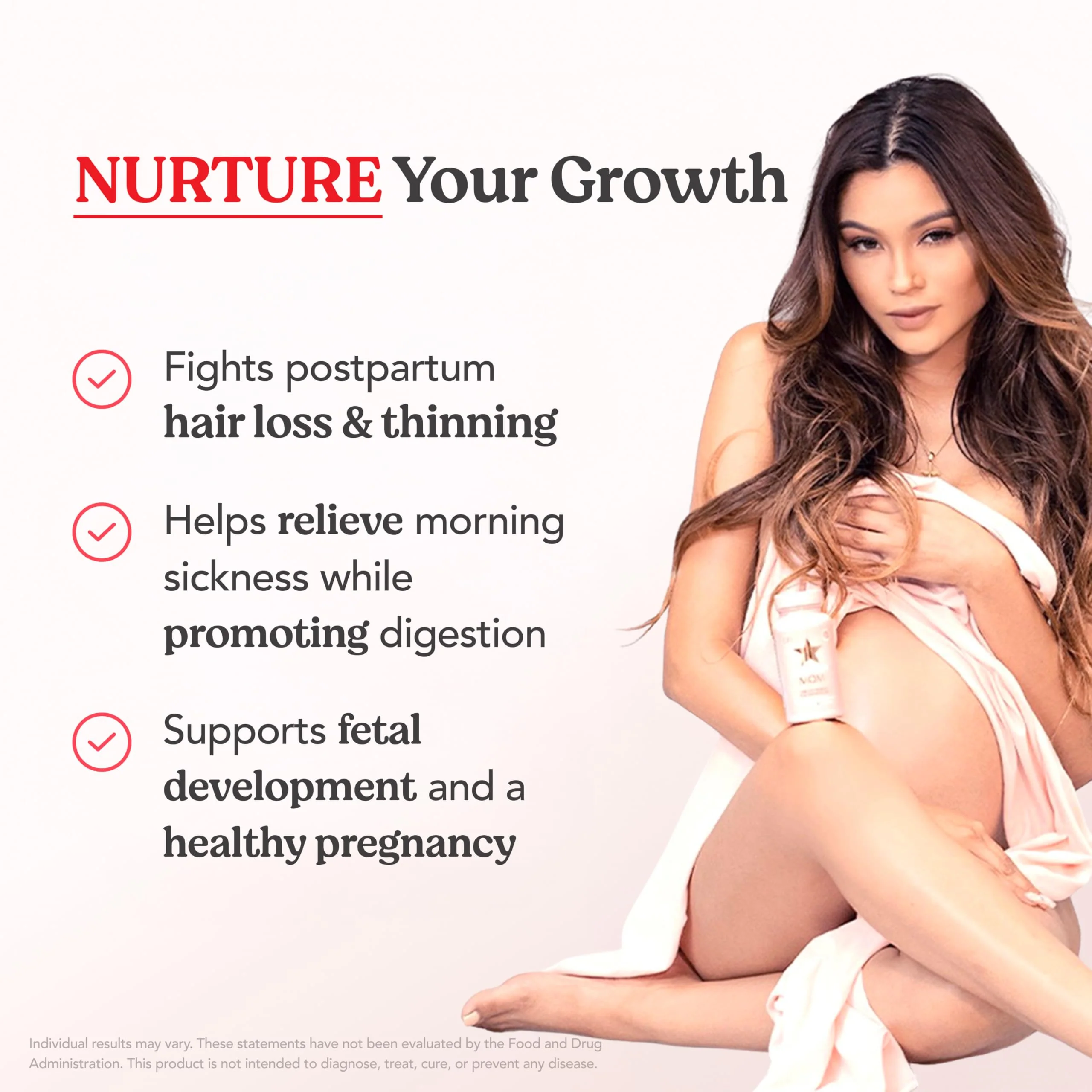 HAIRtamin MOM Vegan Prenatal & Postnatal Multivitamin – Hair, Nails & Skin Support | 3-Pack - Image 10
