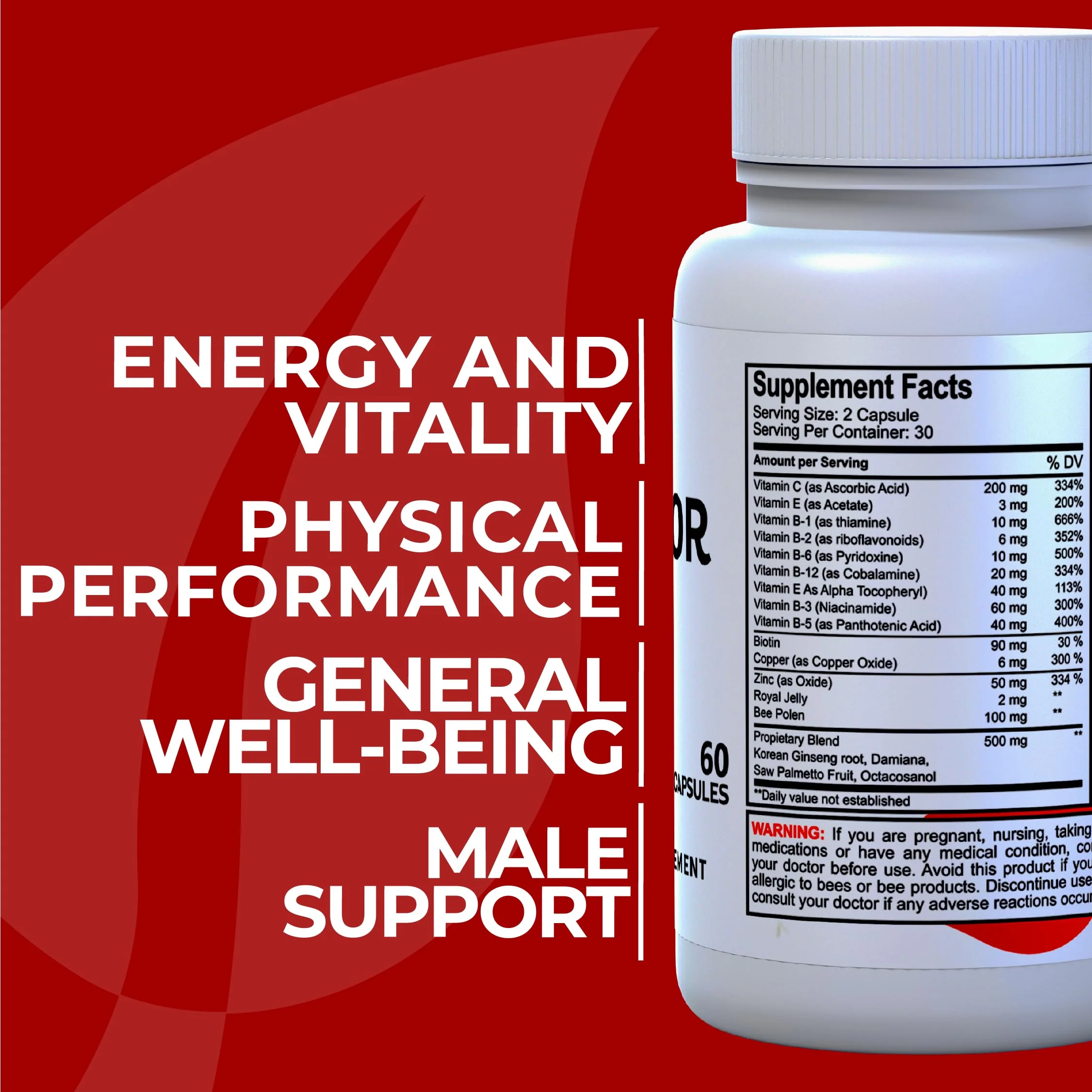 Hallusa Hallprost Ultra & Hallvigor 120 Caps - Prostate Health for Men - Image 3