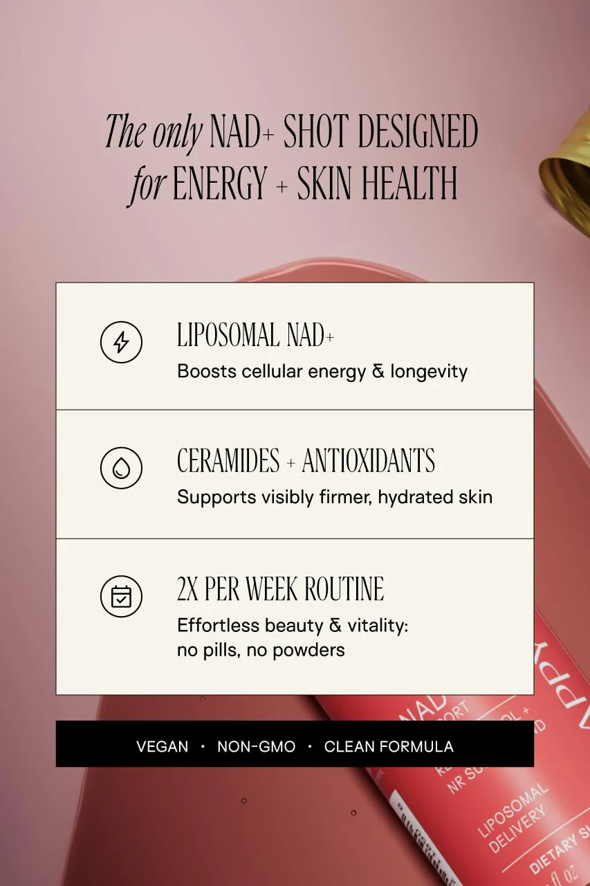 Happy Aging Liquid NAD+ Shot – Liposomal NR, Resveratrol, Antioxidants | 10 Shots - Image 8
