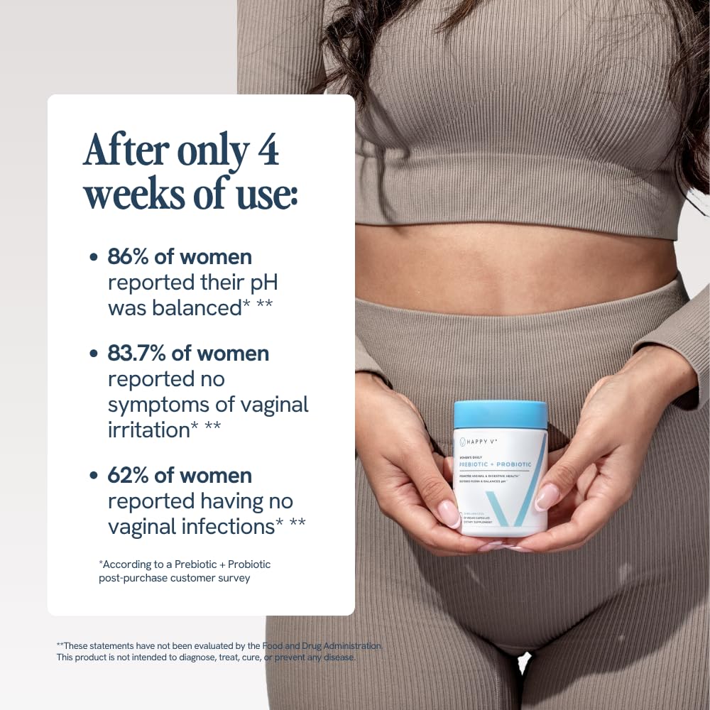 Happy V Dr. Formulated Vaginal Probiotics for Women – pH Balance, Urinary & Gut Support - Image 18