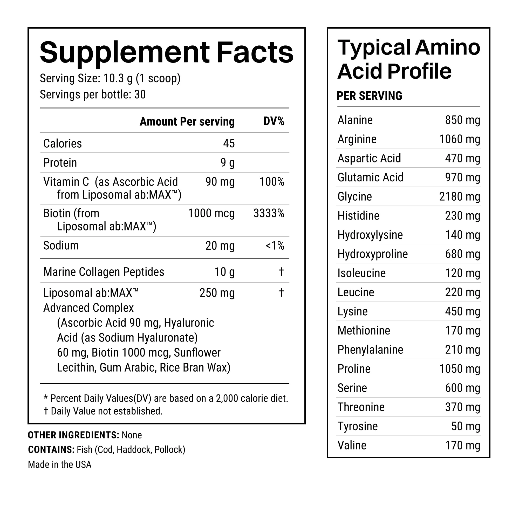 Haroutine Advanced Marine Collagen Powder with Liposomal Vitamin C – Sugar-Free, Unflavored, 30 Servings - Image 4