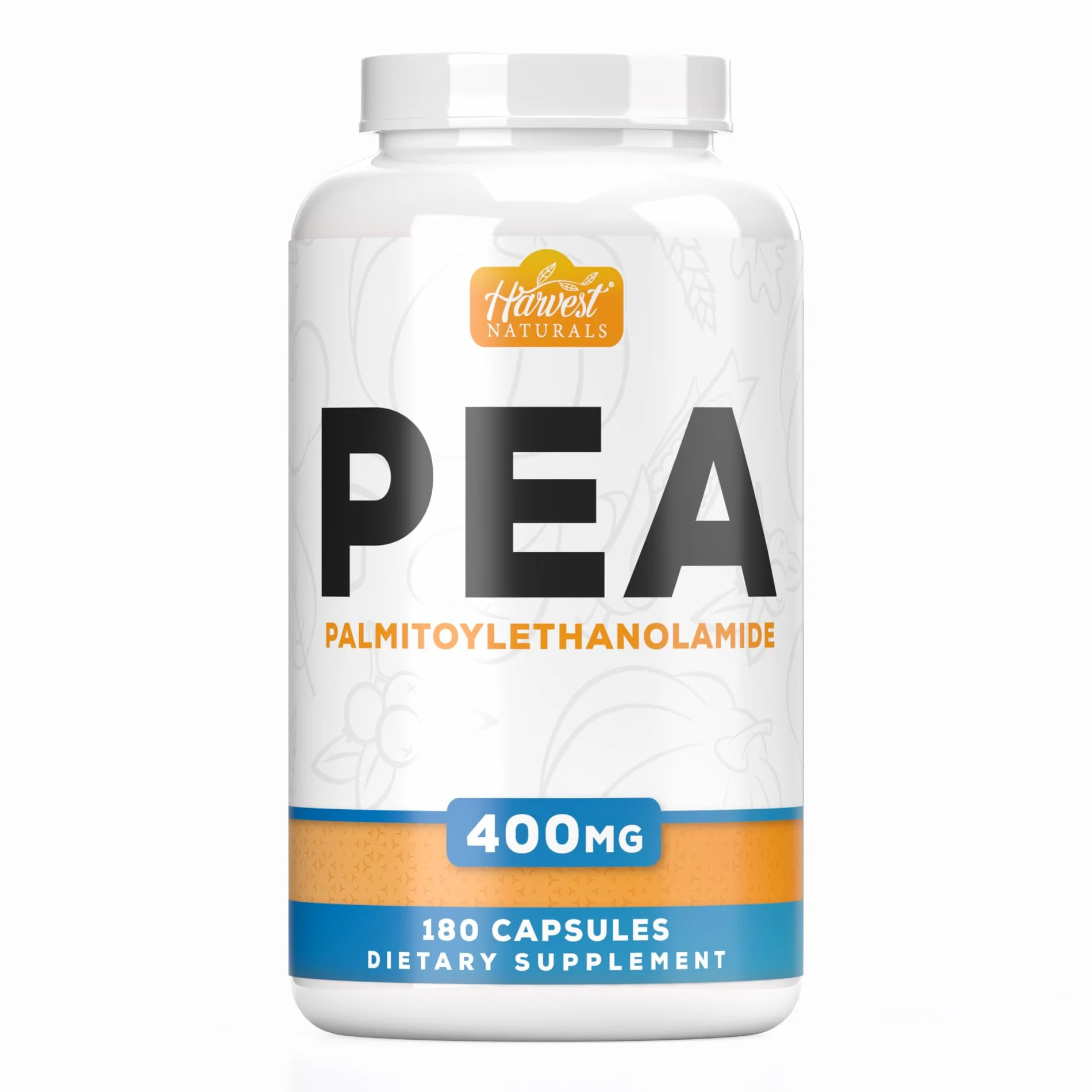 HARVEST NATURALS Palmitoylethanolamide (PEA) Capsules 400mg | 180 Count | Inflammation & Discomfort Support | Lab Tested Ingredients - Image 9