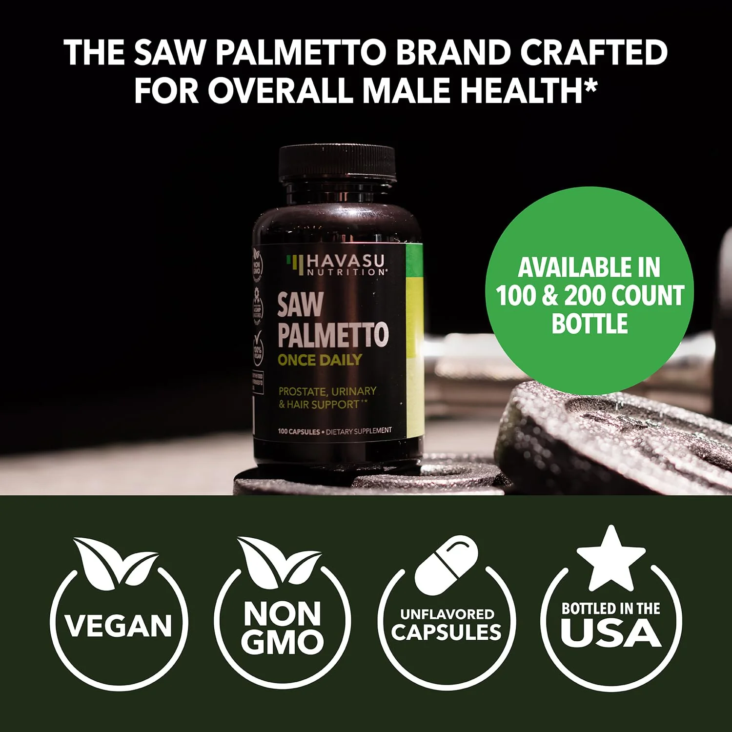 HAVASU NUTRITION Saw Palmetto for Men – Prostate Support & DHT Hair Health (500mg) - Image 8