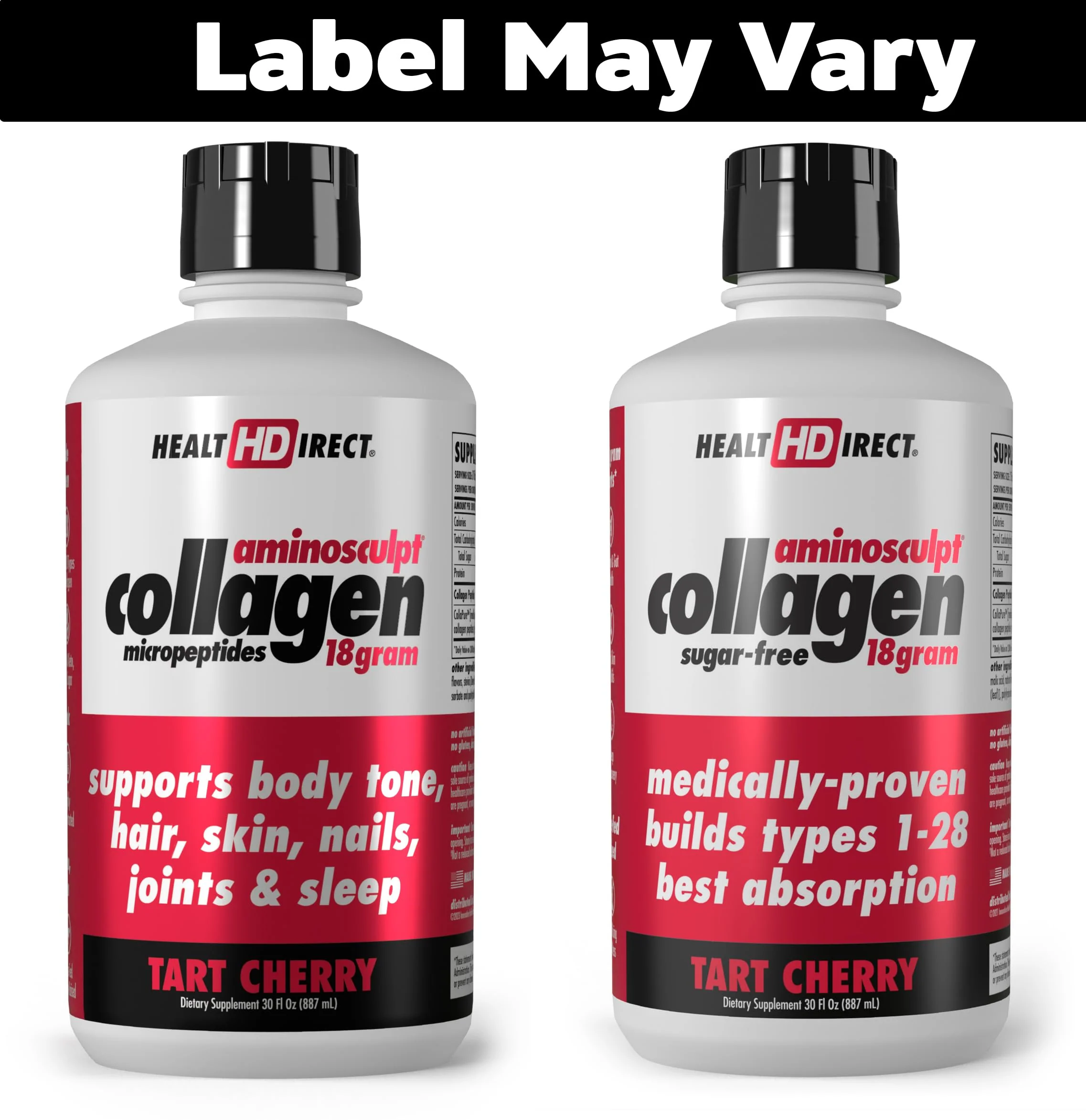 HEALTH DIRECT AminoSculpt Sugar-Free Liquid Collagen – Tart Cherry, 30 oz - Image 2